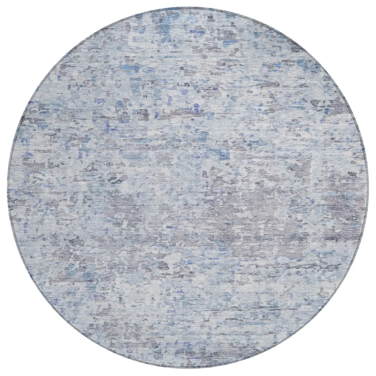 Machine Washable Indoor/ Outdoor Abstract Modern Chantille Rug