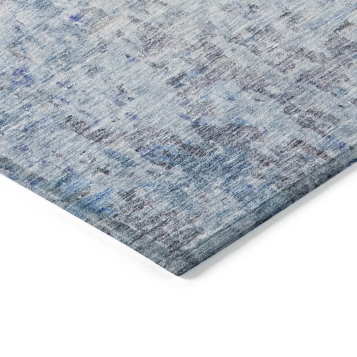 Machine Washable Indoor/ Outdoor Abstract Modern Chantille Rug