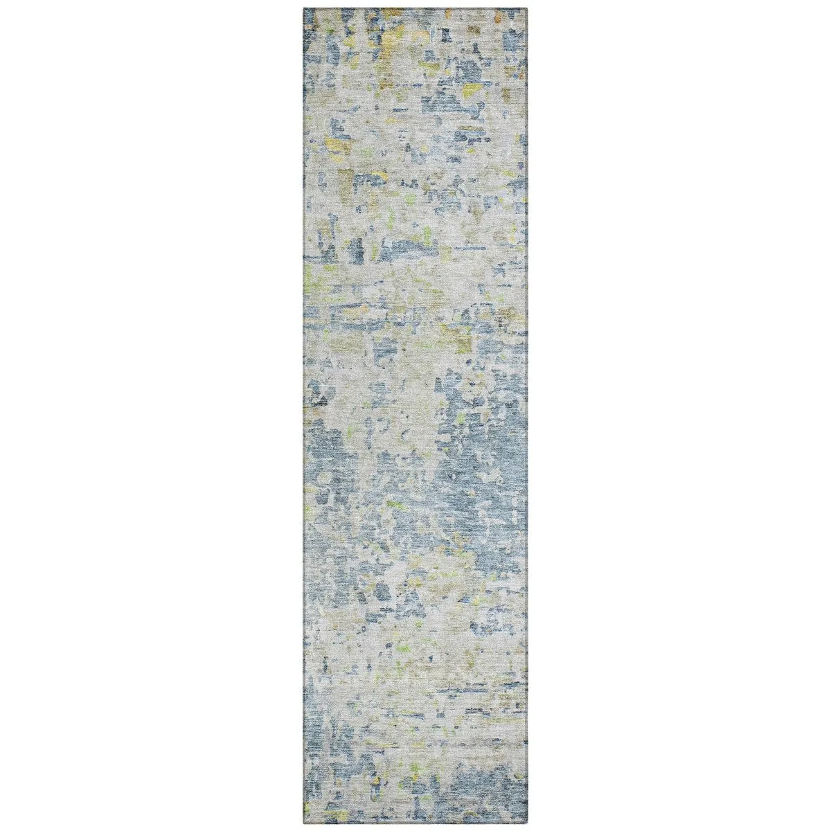 Machine Washable Indoor/ Outdoor Abstract Modern Chantille Rug