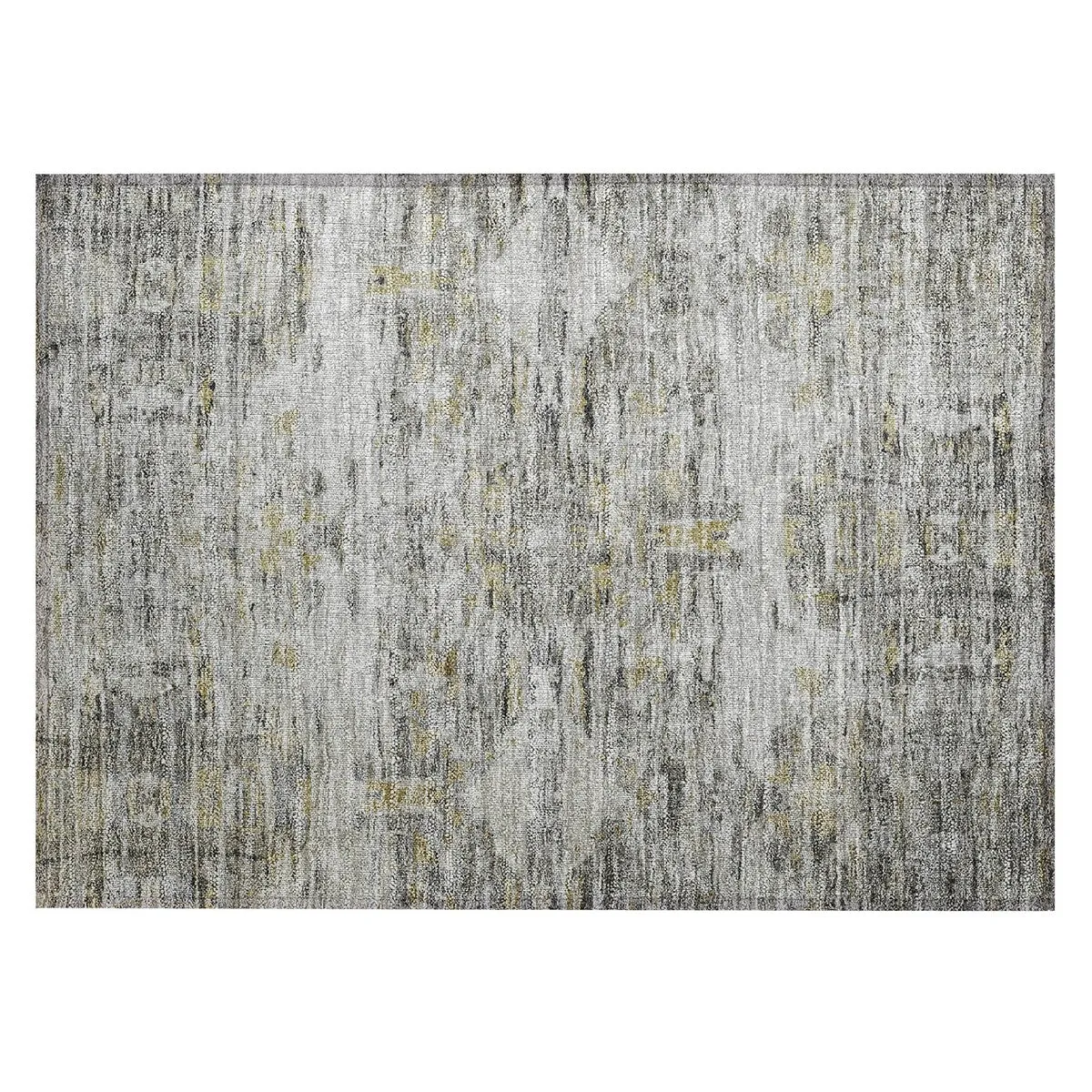 Machine Washable Indoor/ Outdoor Abstract Modern Chantille Rug