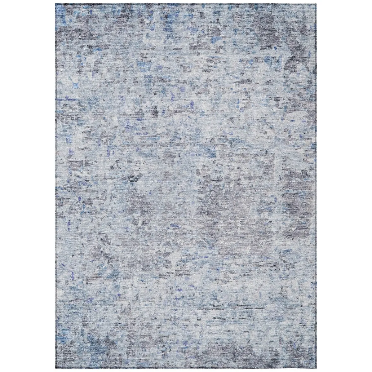 Machine Washable Indoor/ Outdoor Abstract Modern Chantille Rug