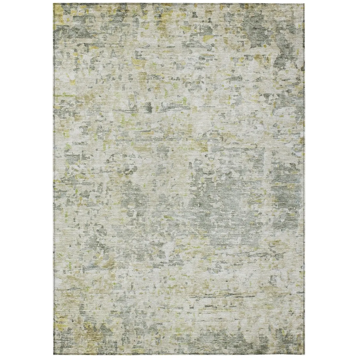 Machine Washable Indoor/ Outdoor Abstract Modern Chantille Rug
