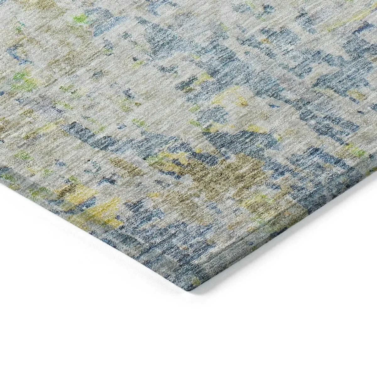 Machine Washable Indoor/ Outdoor Abstract Modern Chantille Rug
