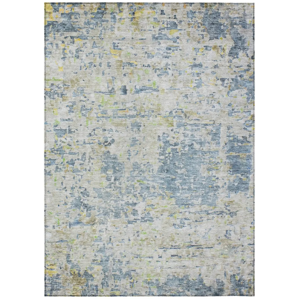 Machine Washable Indoor/ Outdoor Abstract Modern Chantille Rug