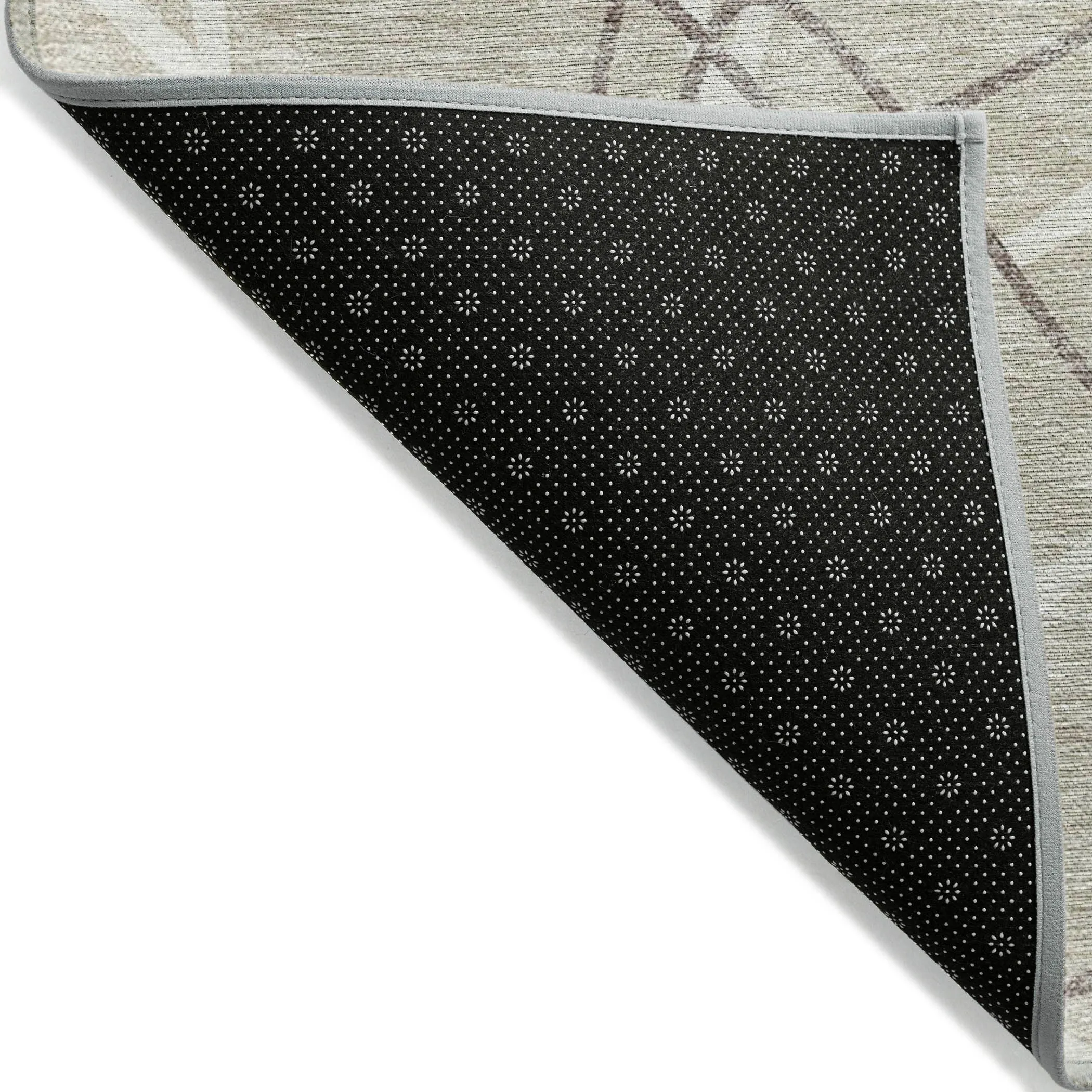 Machine Washable Indoor/ Outdoor Abstract Prism Chantille Rug