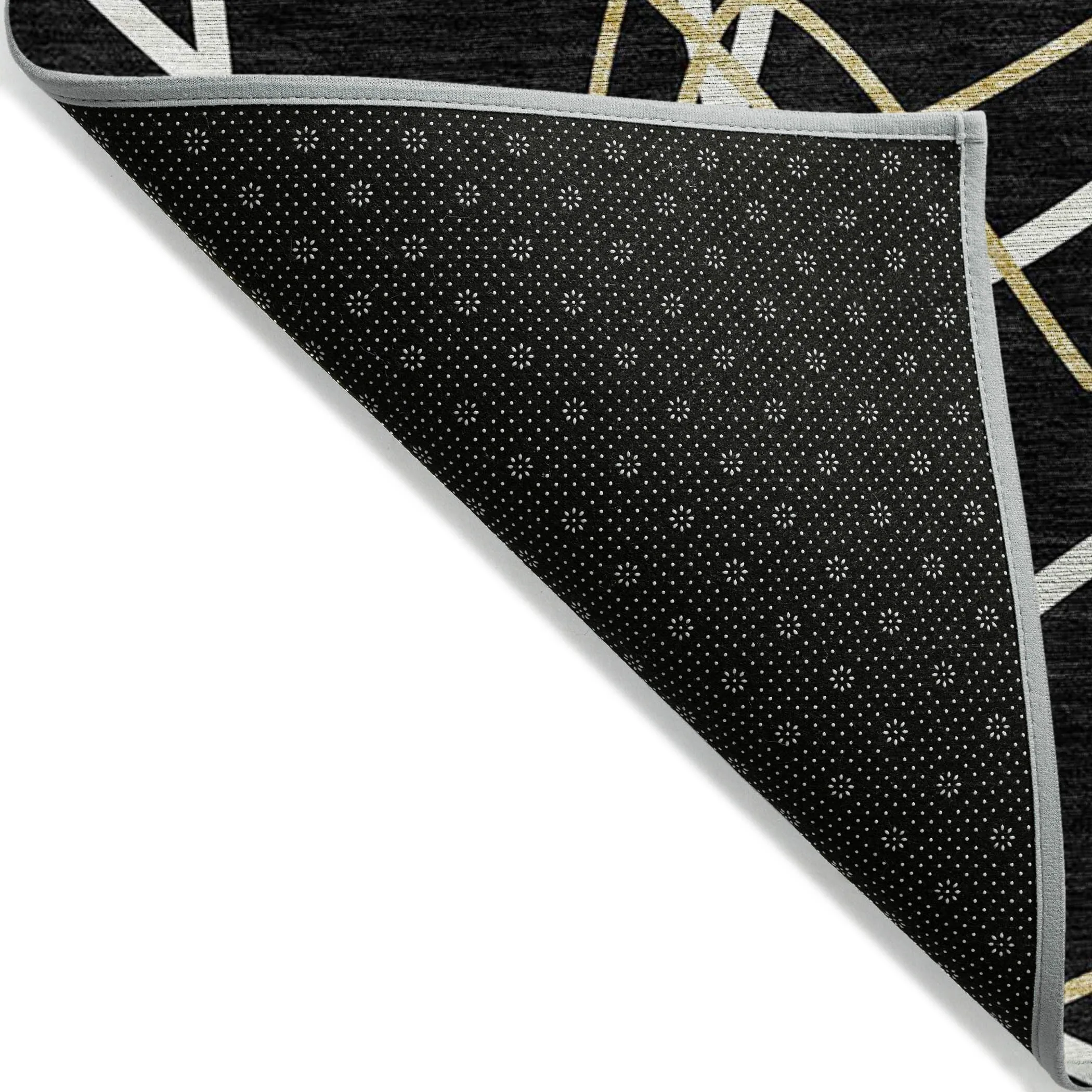 Machine Washable Indoor/ Outdoor Abstract Prism Chantille Rug