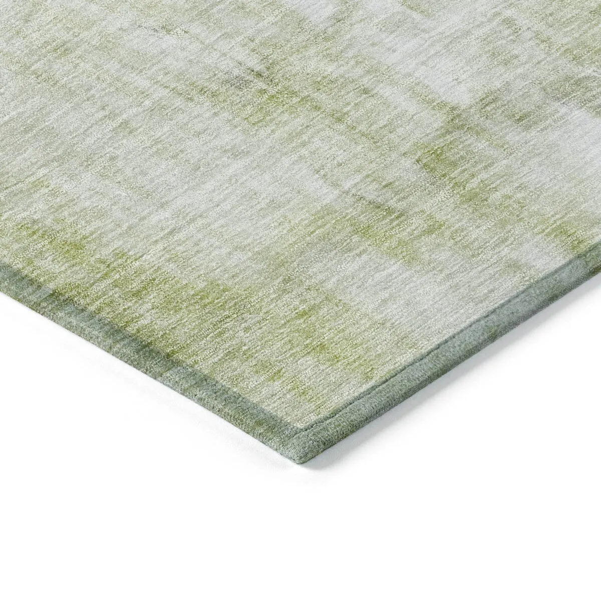 Machine Washable Indoor/ Outdoor Abstract Watercolor Chantille Rug