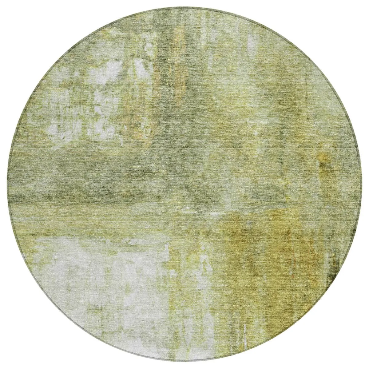Machine Washable Indoor/ Outdoor Abstract Watercolor Chantille Rug