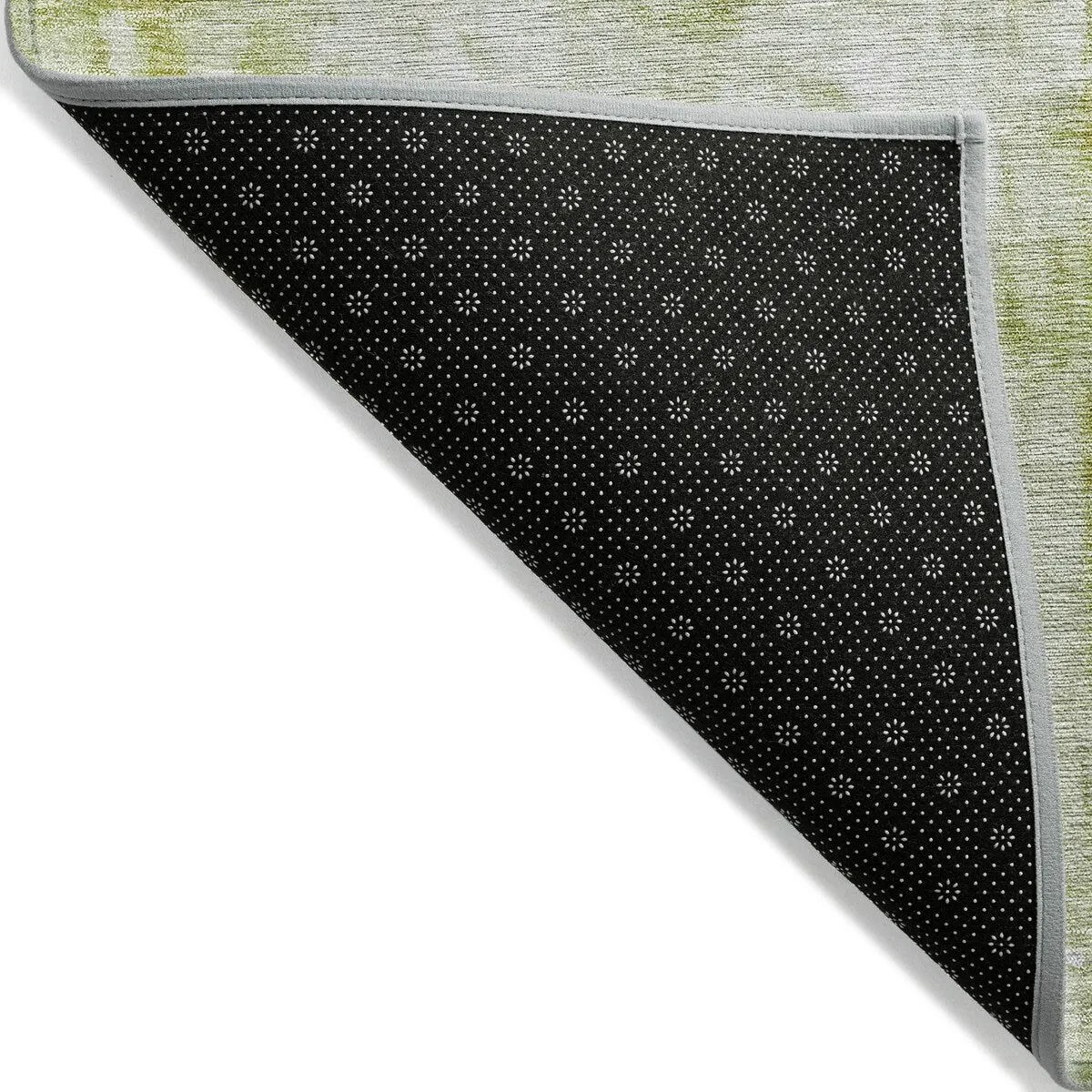 Machine Washable Indoor/ Outdoor Abstract Watercolor Chantille Rug
