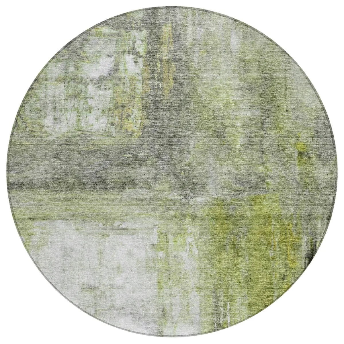 Machine Washable Indoor/ Outdoor Abstract Watercolor Chantille Rug