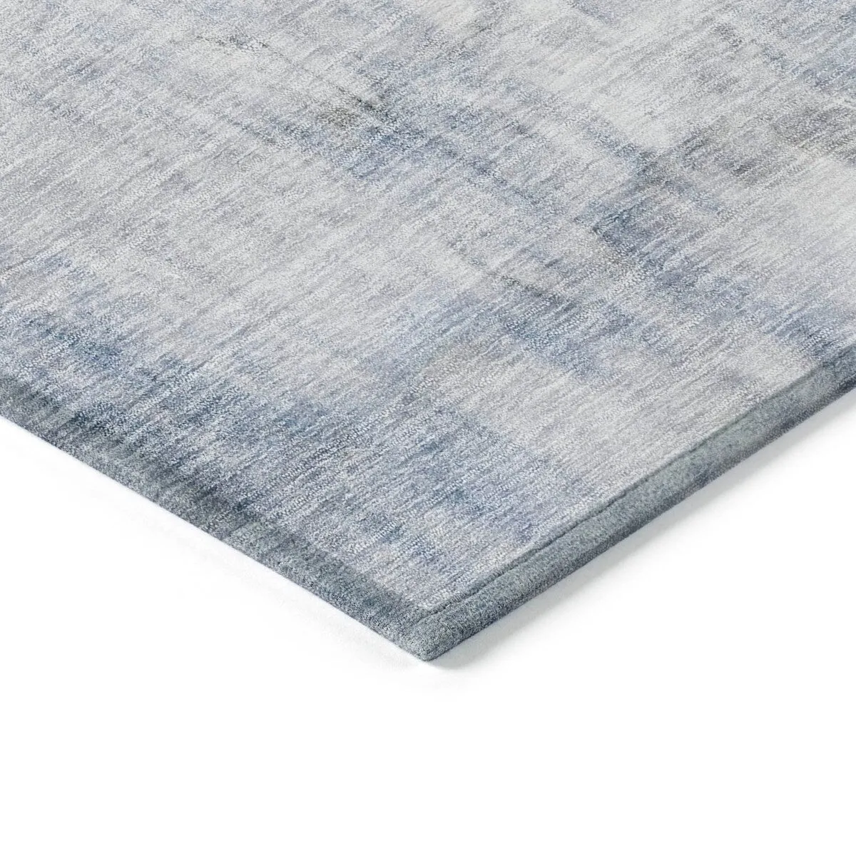 Machine Washable Indoor/ Outdoor Abstract Watercolor Chantille Rug