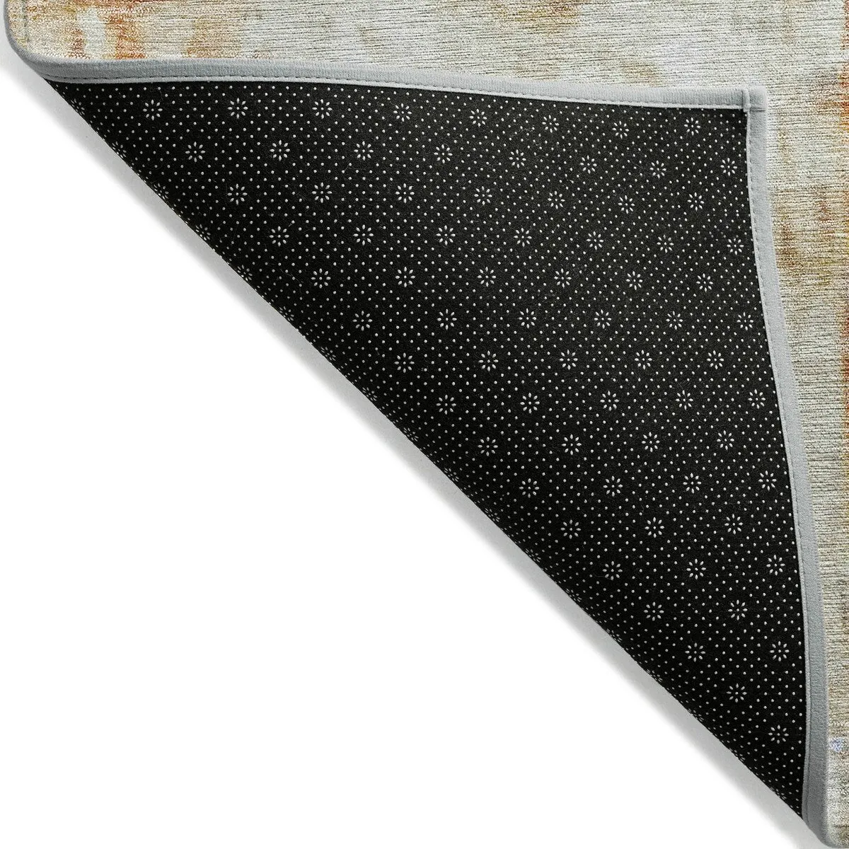 Machine Washable Indoor/ Outdoor Abstract Watercolor Chantille Rug