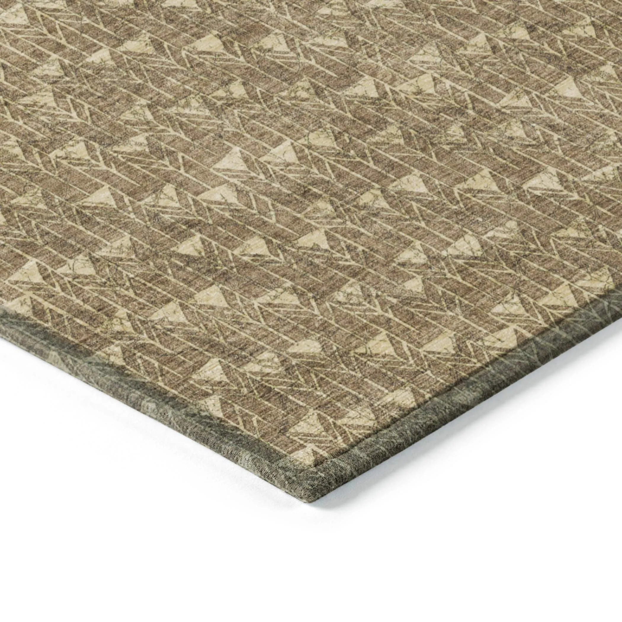 Machine Washable Indoor/ Outdoor Arrows Chantille Rug