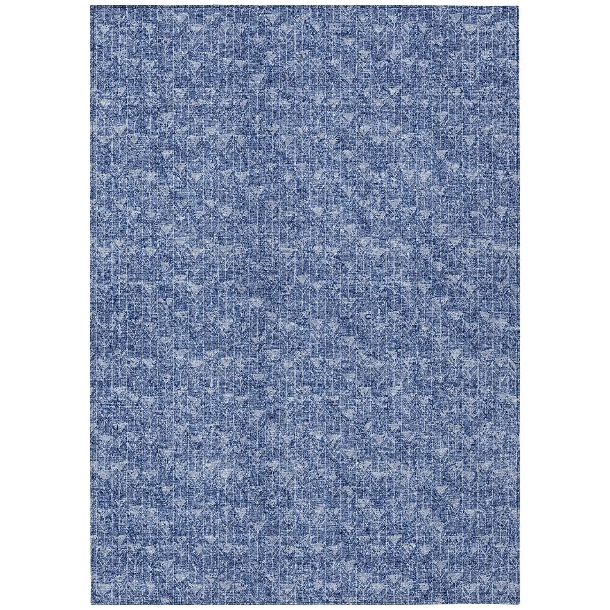 Machine Washable Indoor/ Outdoor Arrows Chantille Rug
