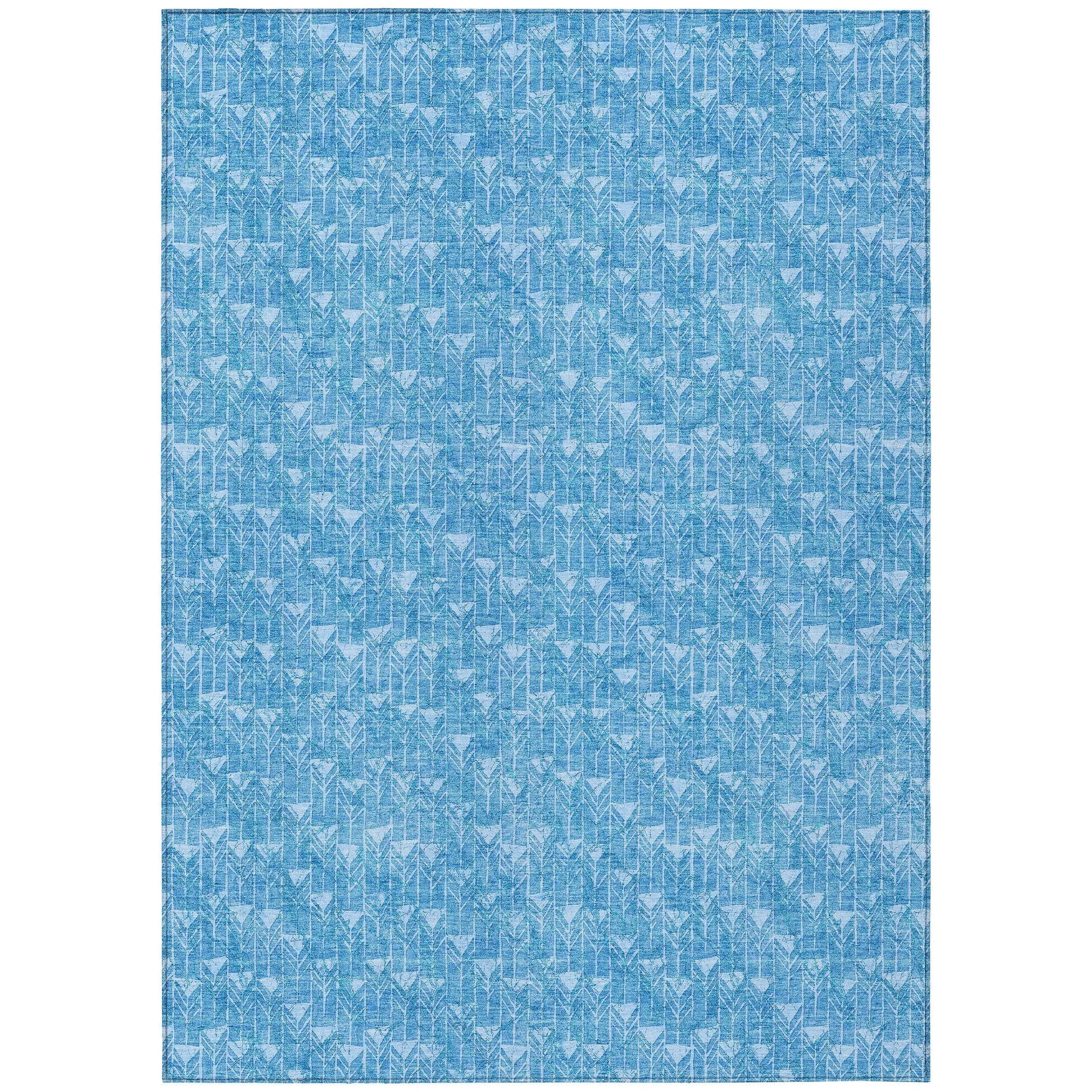 Machine Washable Indoor/ Outdoor Arrows Chantille Rug