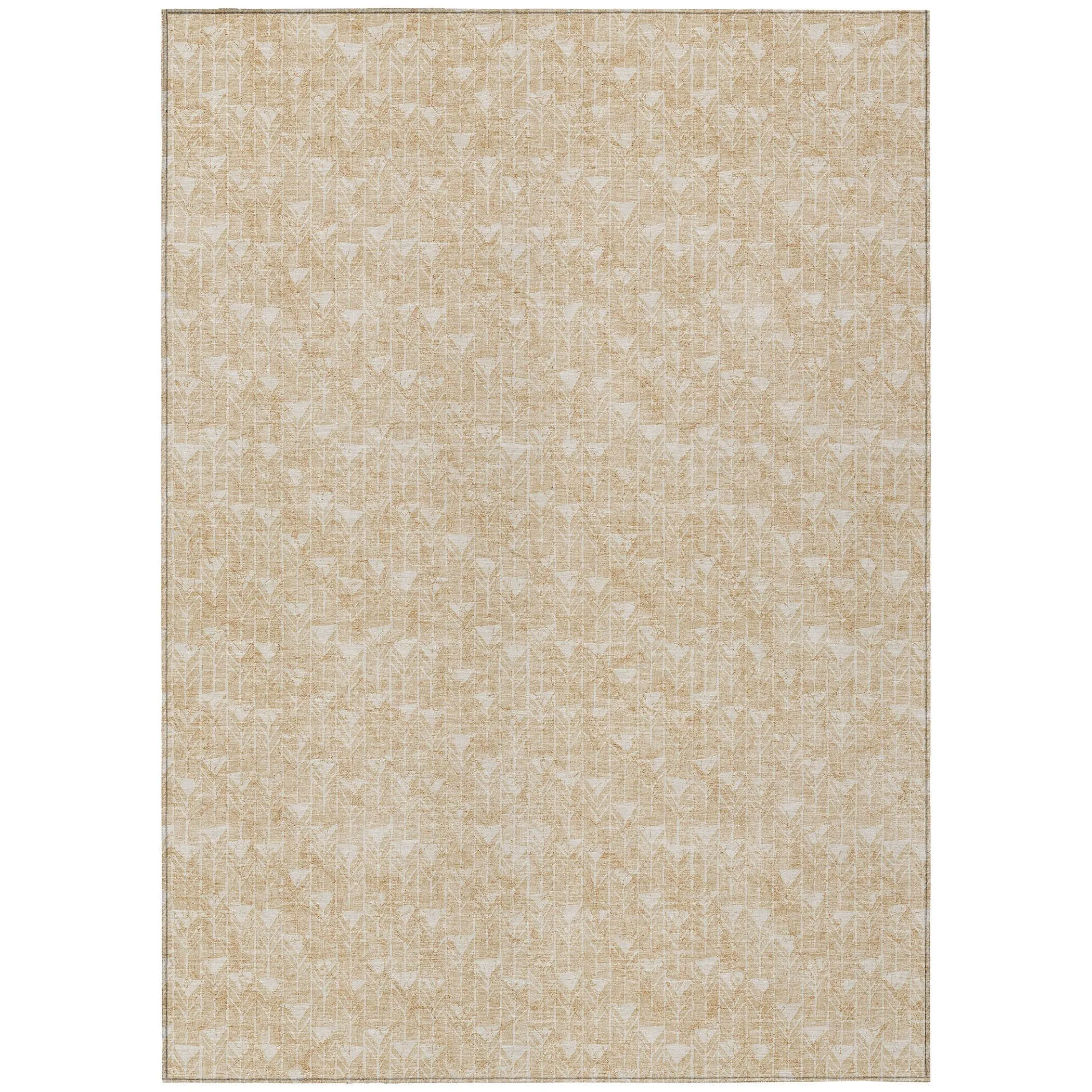 Machine Washable Indoor/ Outdoor Arrows Chantille Rug