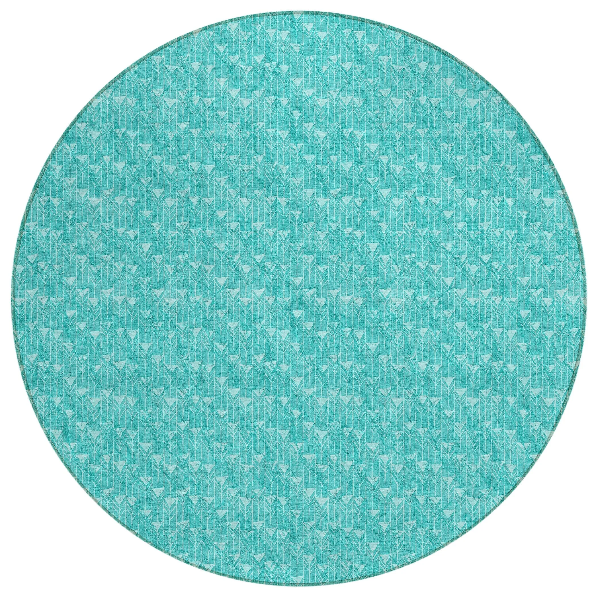 Machine Washable Indoor/ Outdoor Arrows Chantille Rug