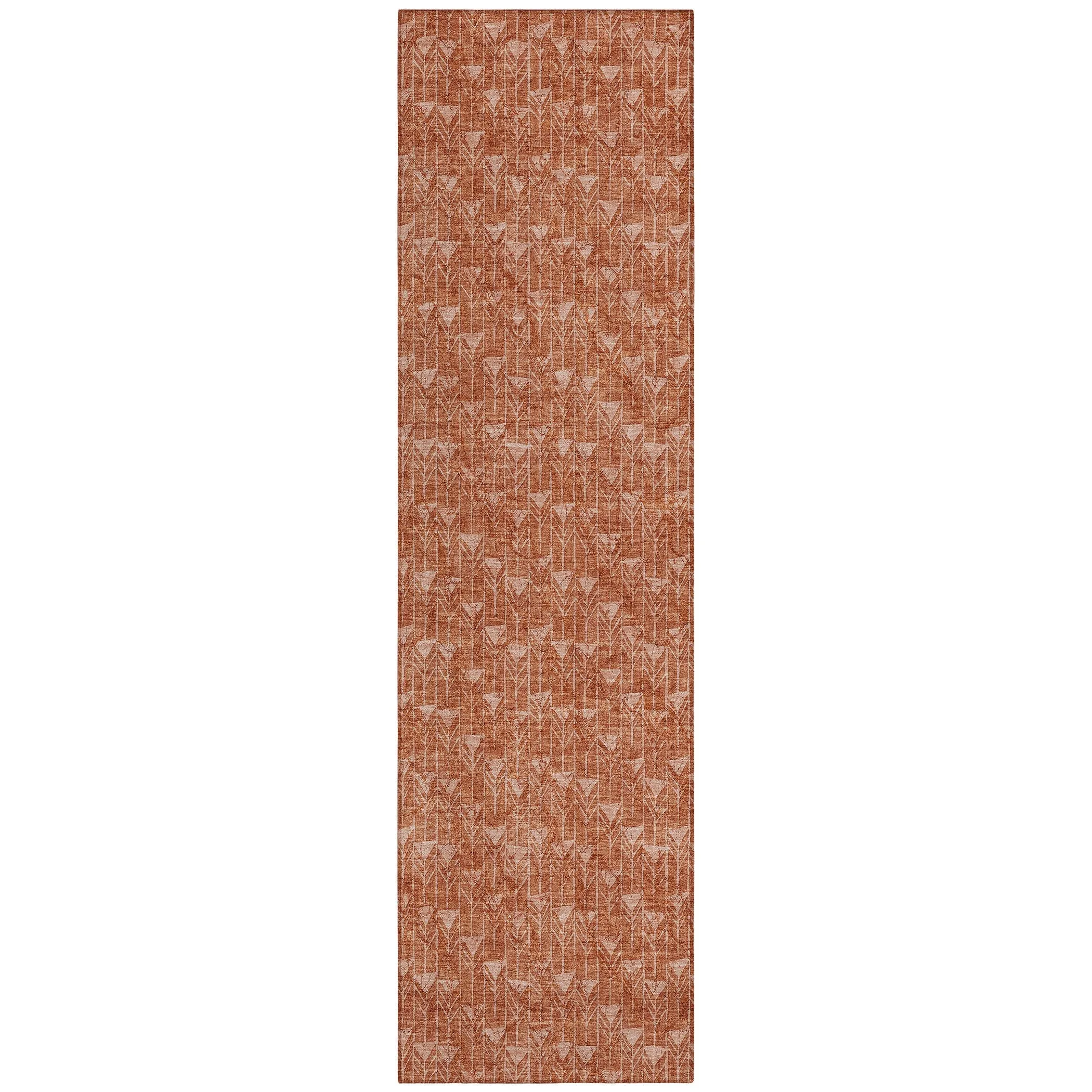 Machine Washable Indoor/ Outdoor Arrows Chantille Rug