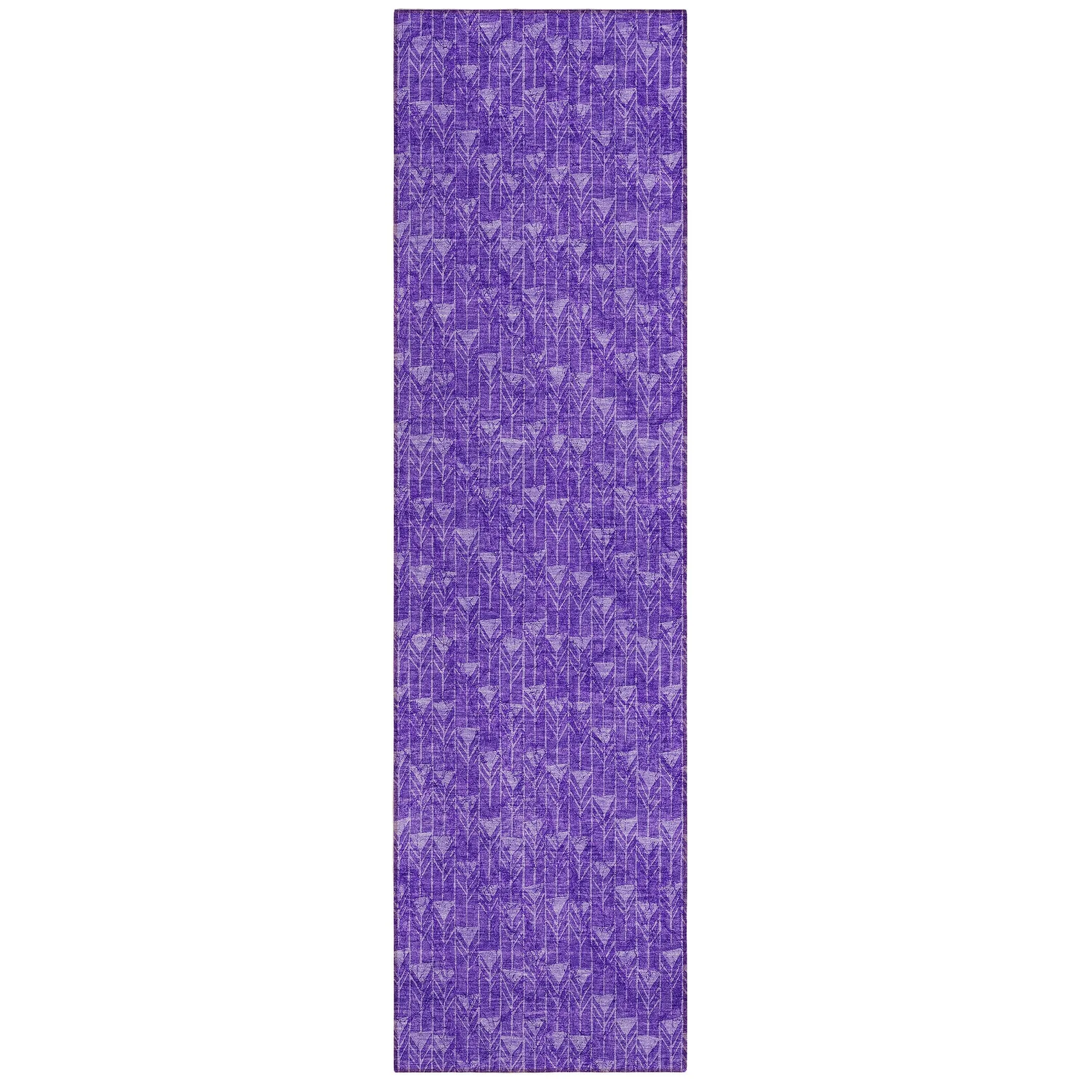 Machine Washable Indoor/ Outdoor Arrows Chantille Rug