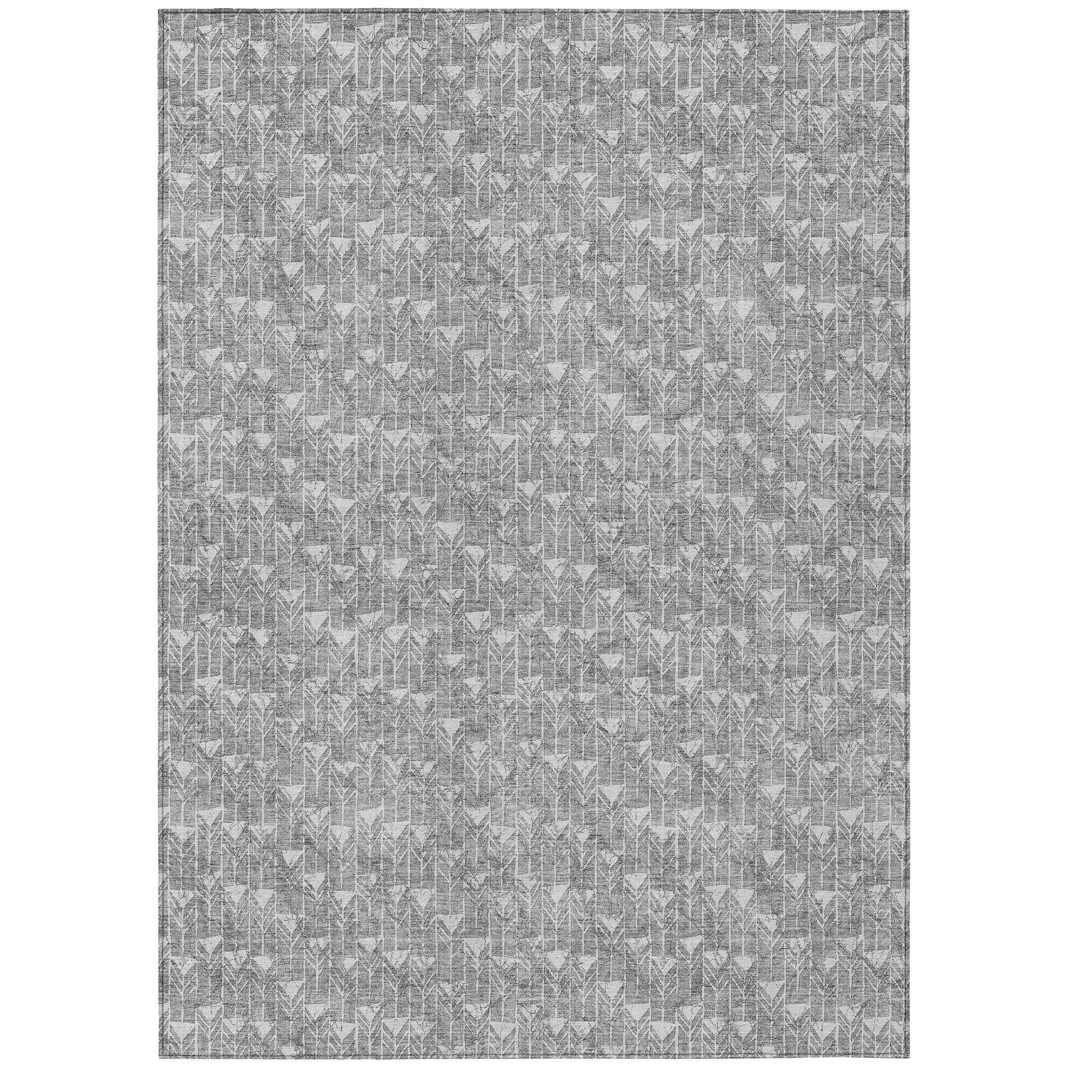 Machine Washable Indoor/ Outdoor Arrows Chantille Rug