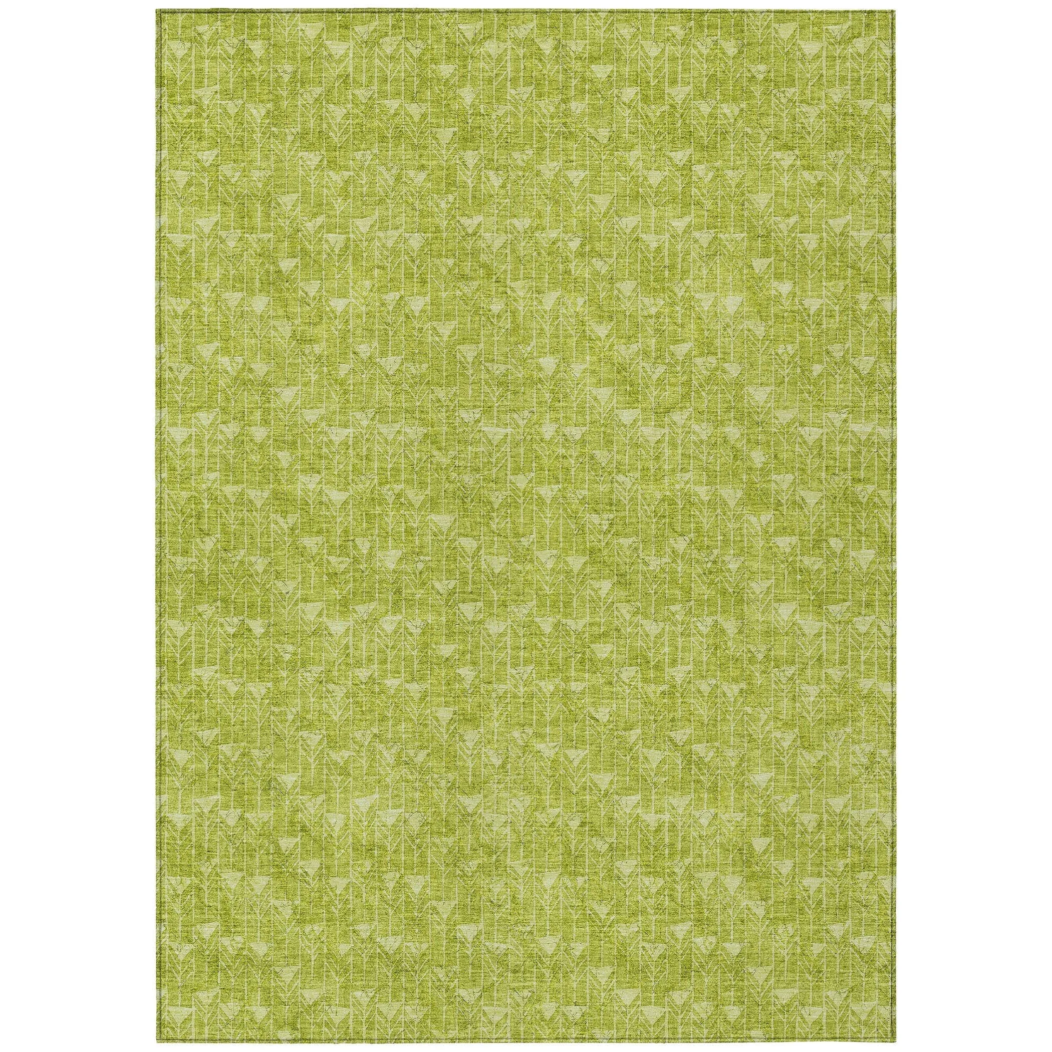 Machine Washable Indoor/ Outdoor Arrows Chantille Rug