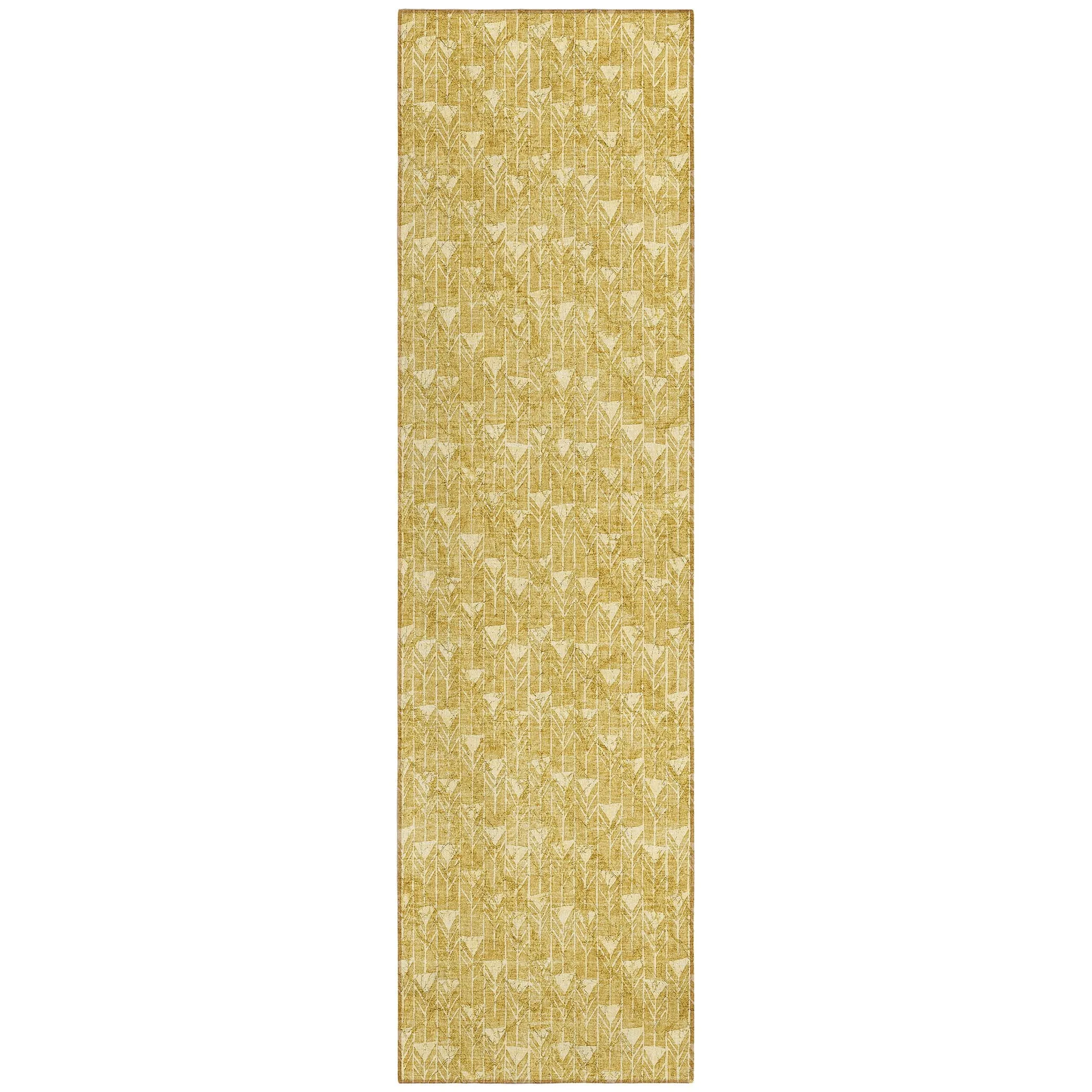 Machine Washable Indoor/ Outdoor Arrows Chantille Rug
