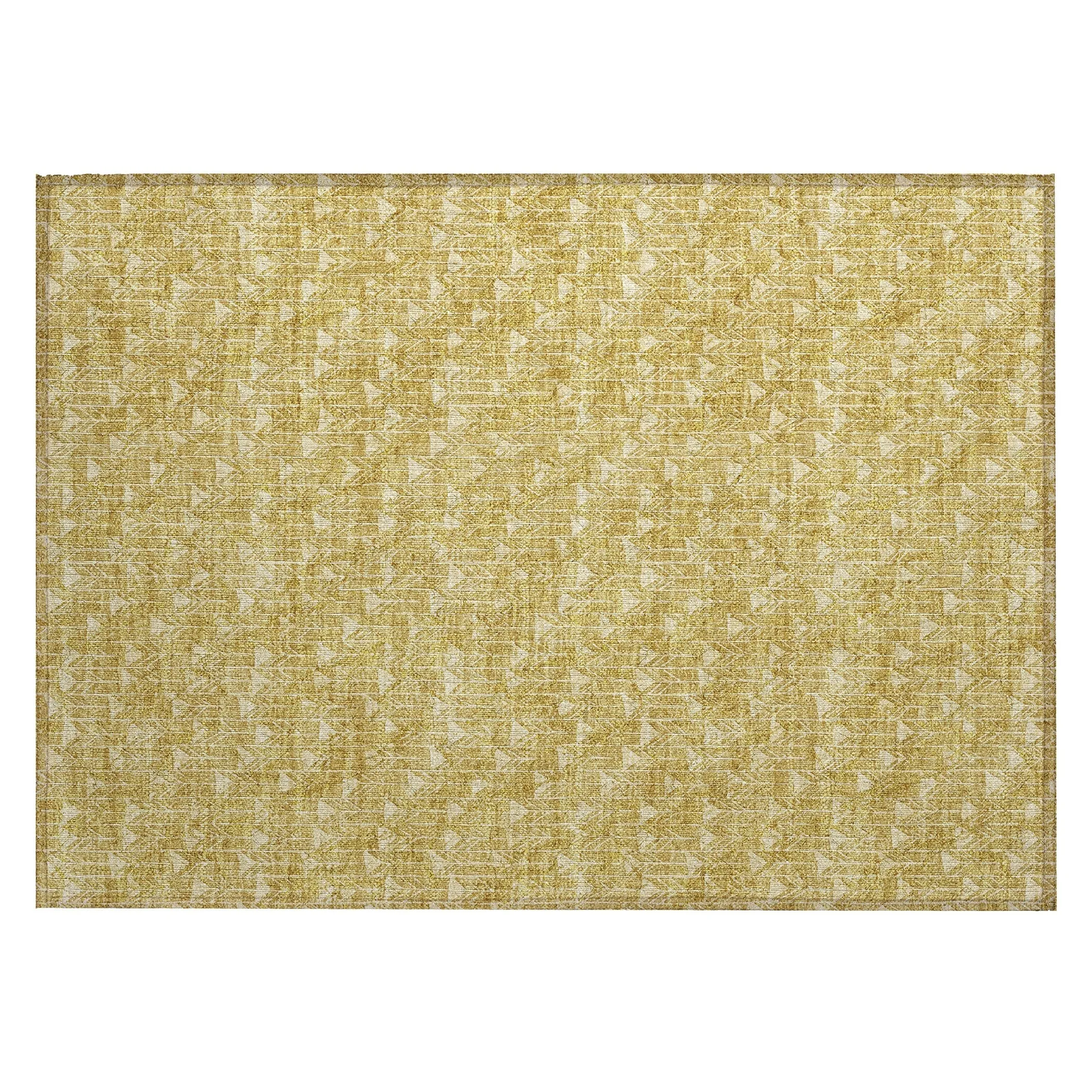 Machine Washable Indoor/ Outdoor Arrows Chantille Rug