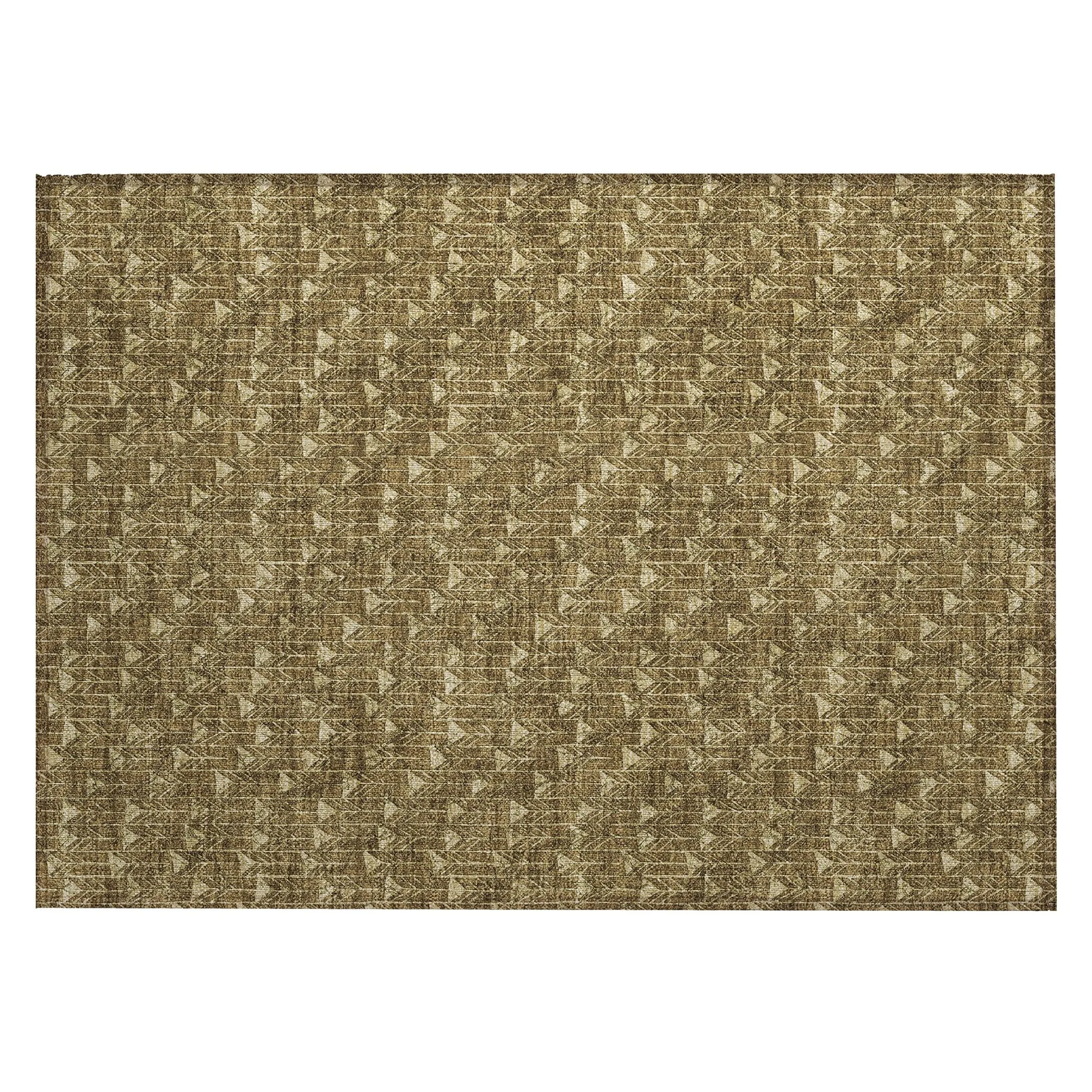 Machine Washable Indoor/ Outdoor Arrows Chantille Rug
