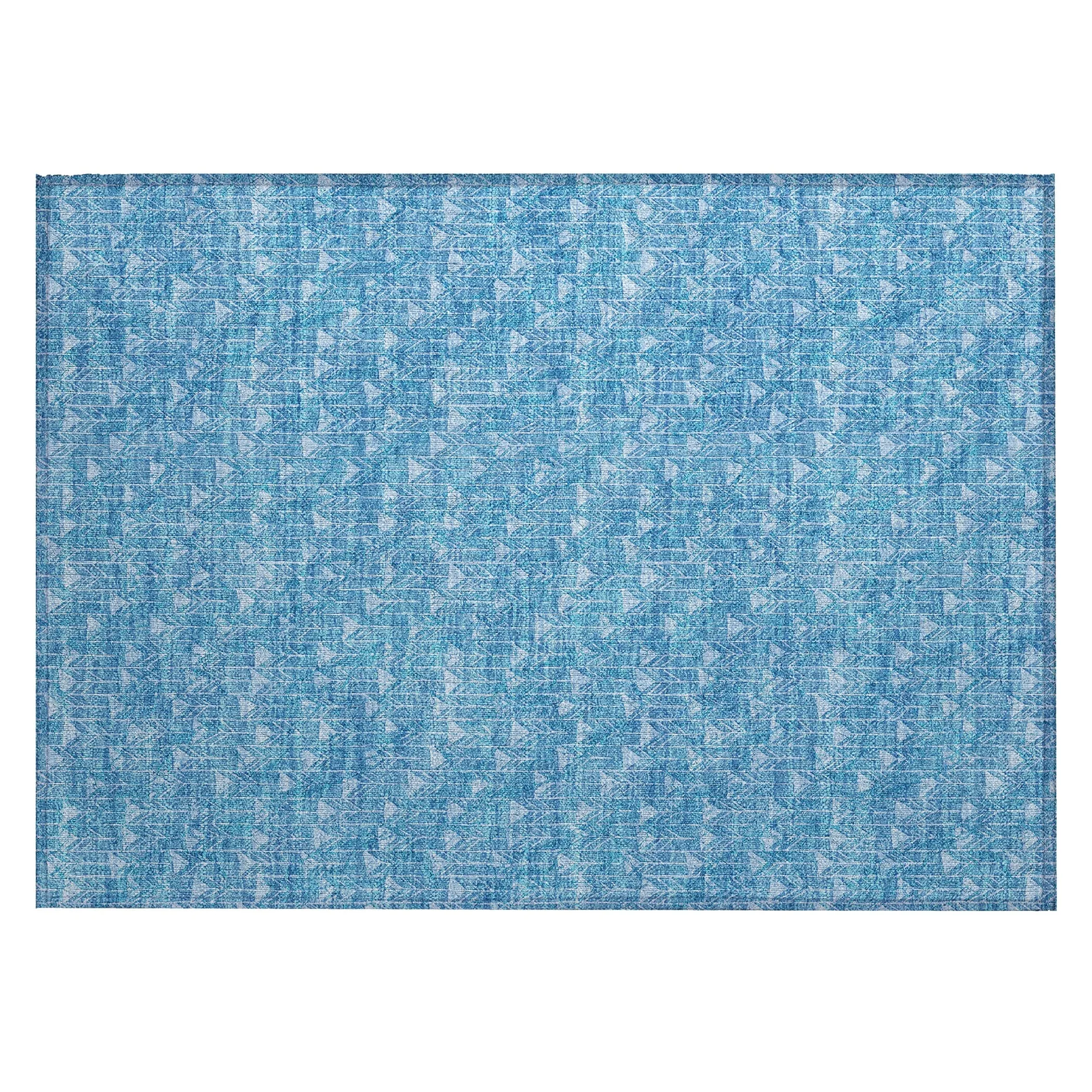 Machine Washable Indoor/ Outdoor Arrows Chantille Rug