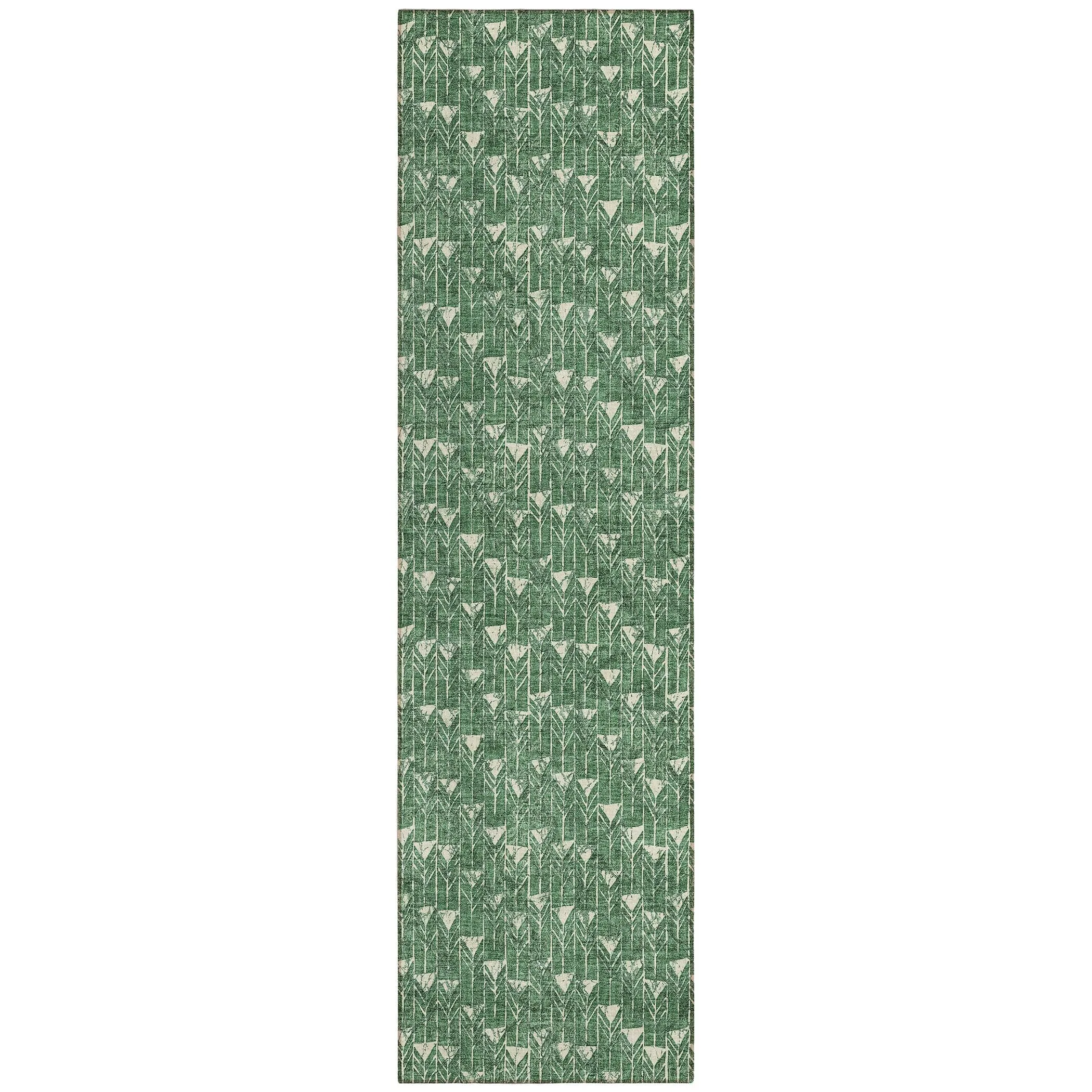 Machine Washable Indoor/ Outdoor Arrows Chantille Rug