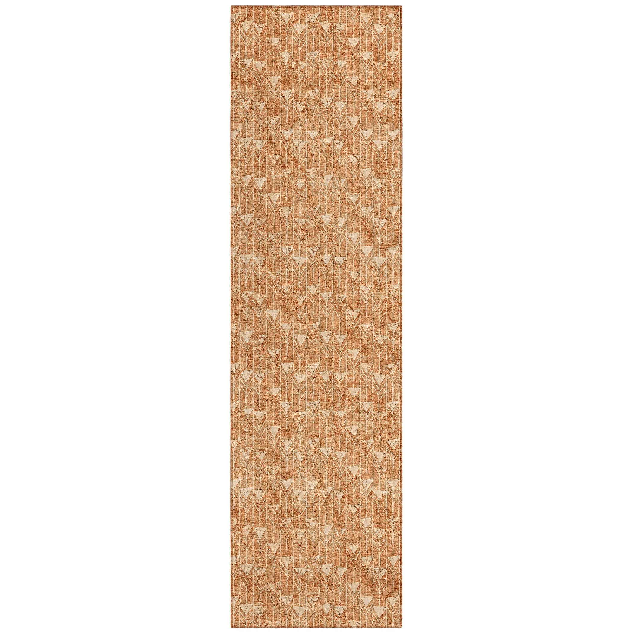 Machine Washable Indoor/ Outdoor Arrows Chantille Rug
