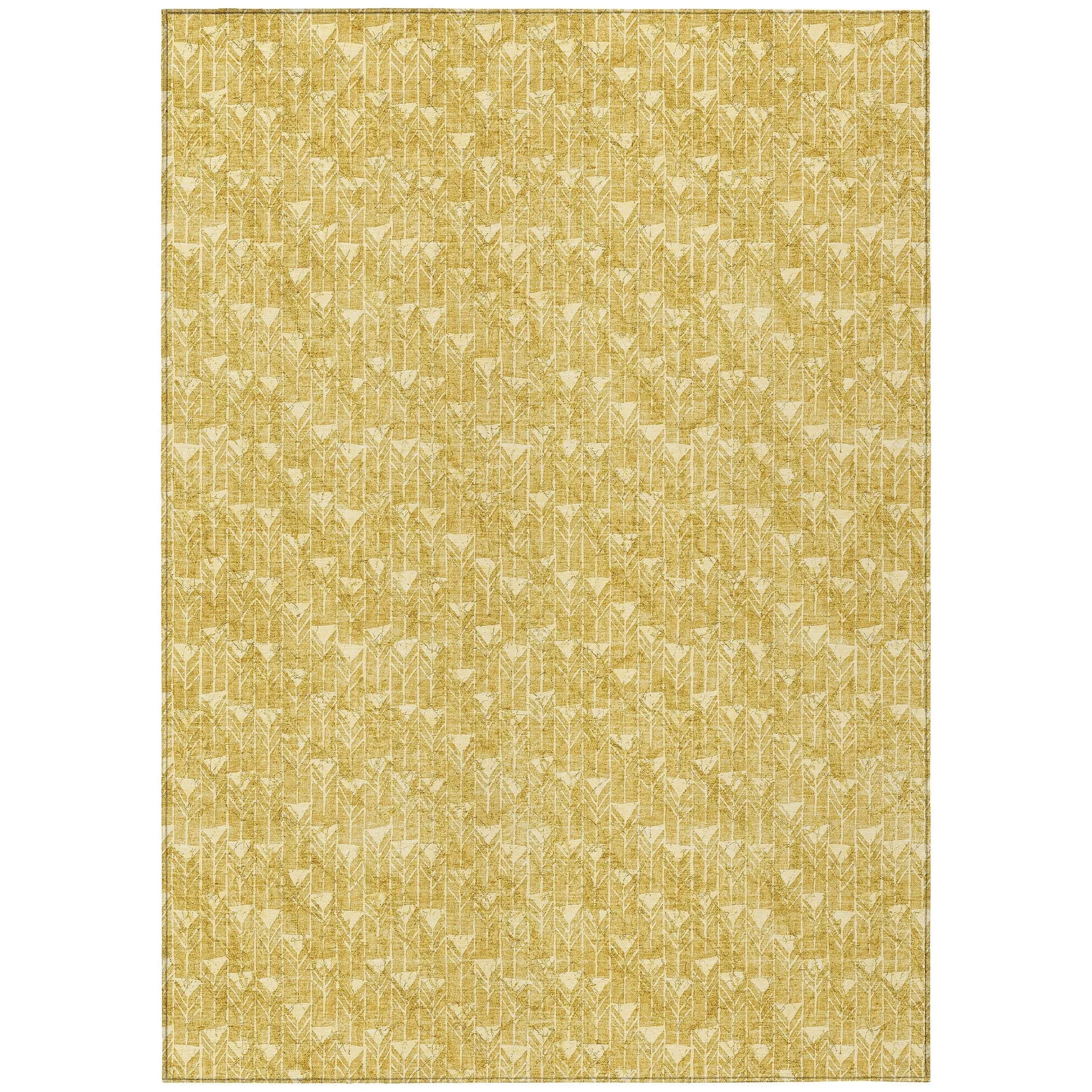 Machine Washable Indoor/ Outdoor Arrows Chantille Rug