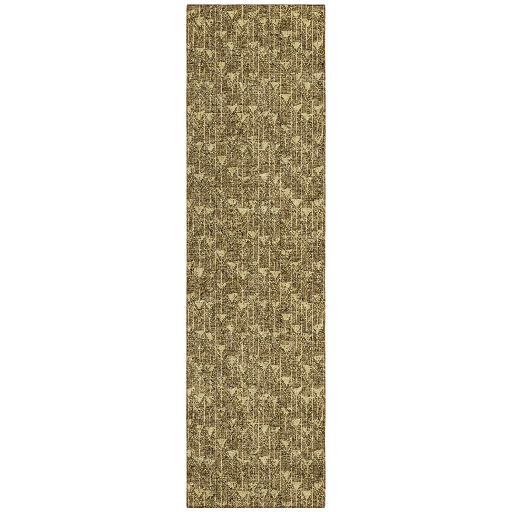 Machine Washable Indoor/ Outdoor Arrows Chantille Rug