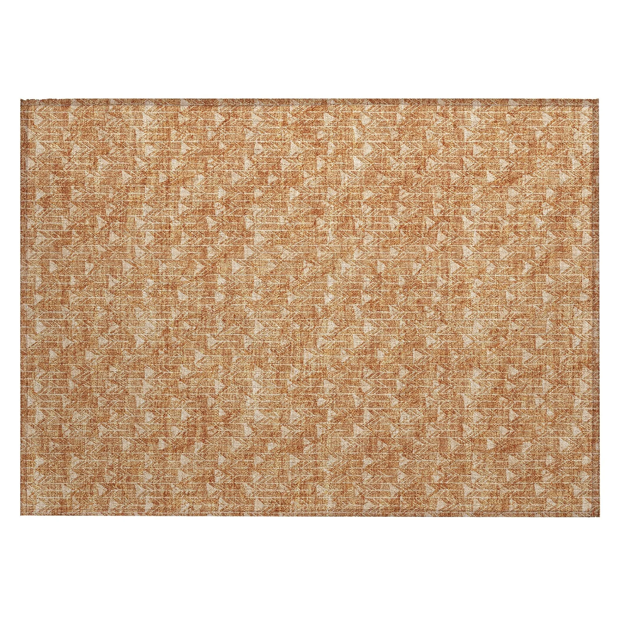 Machine Washable Indoor/ Outdoor Arrows Chantille Rug