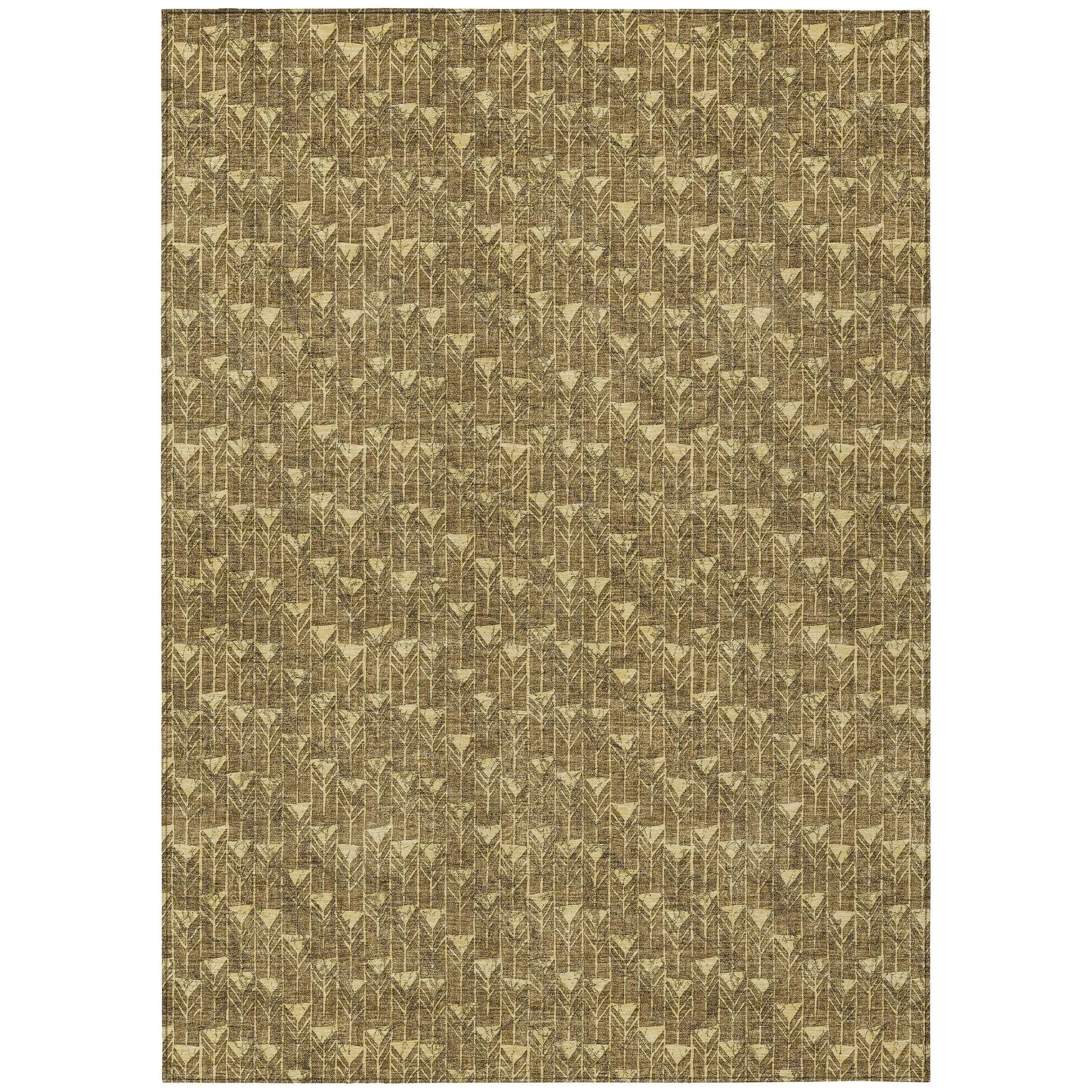 Machine Washable Indoor/ Outdoor Arrows Chantille Rug