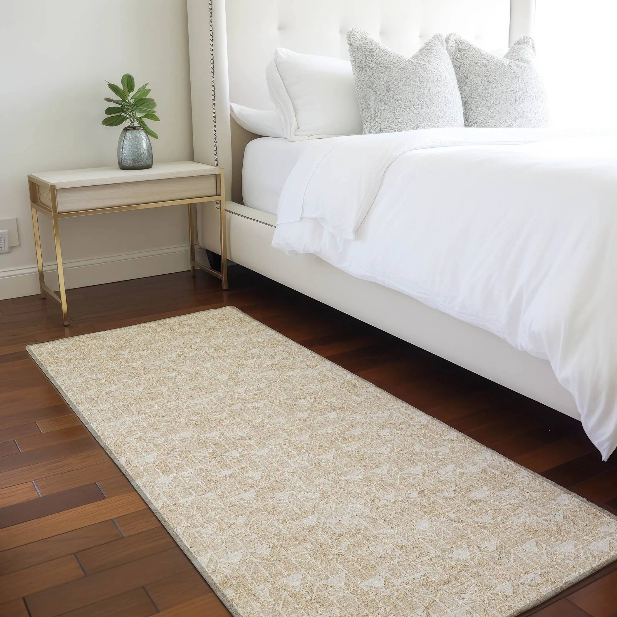 Machine Washable Indoor/ Outdoor Arrows Chantille Rug