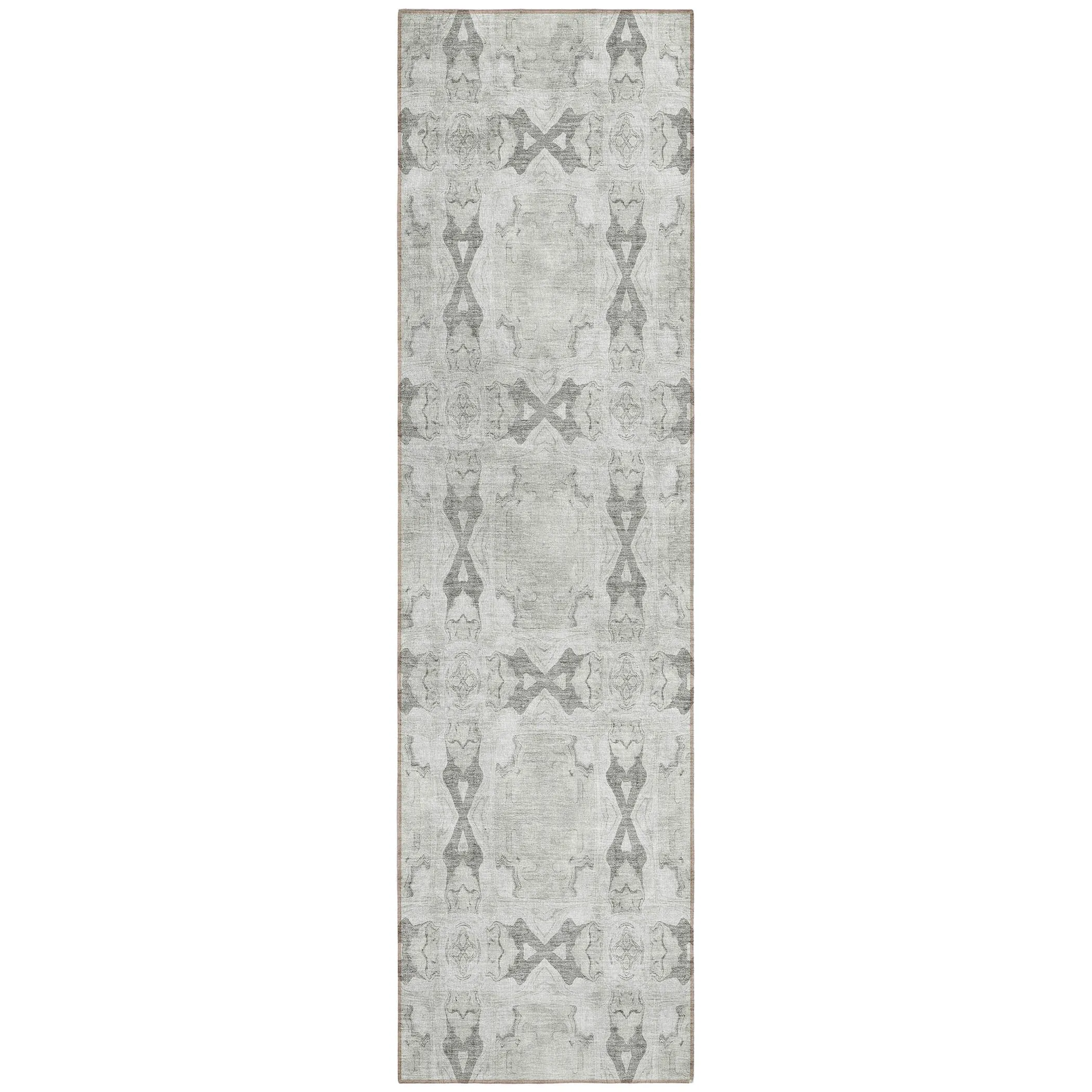 Machine Washable Indoor/ Outdoor Boho Medallions Chantille Rug