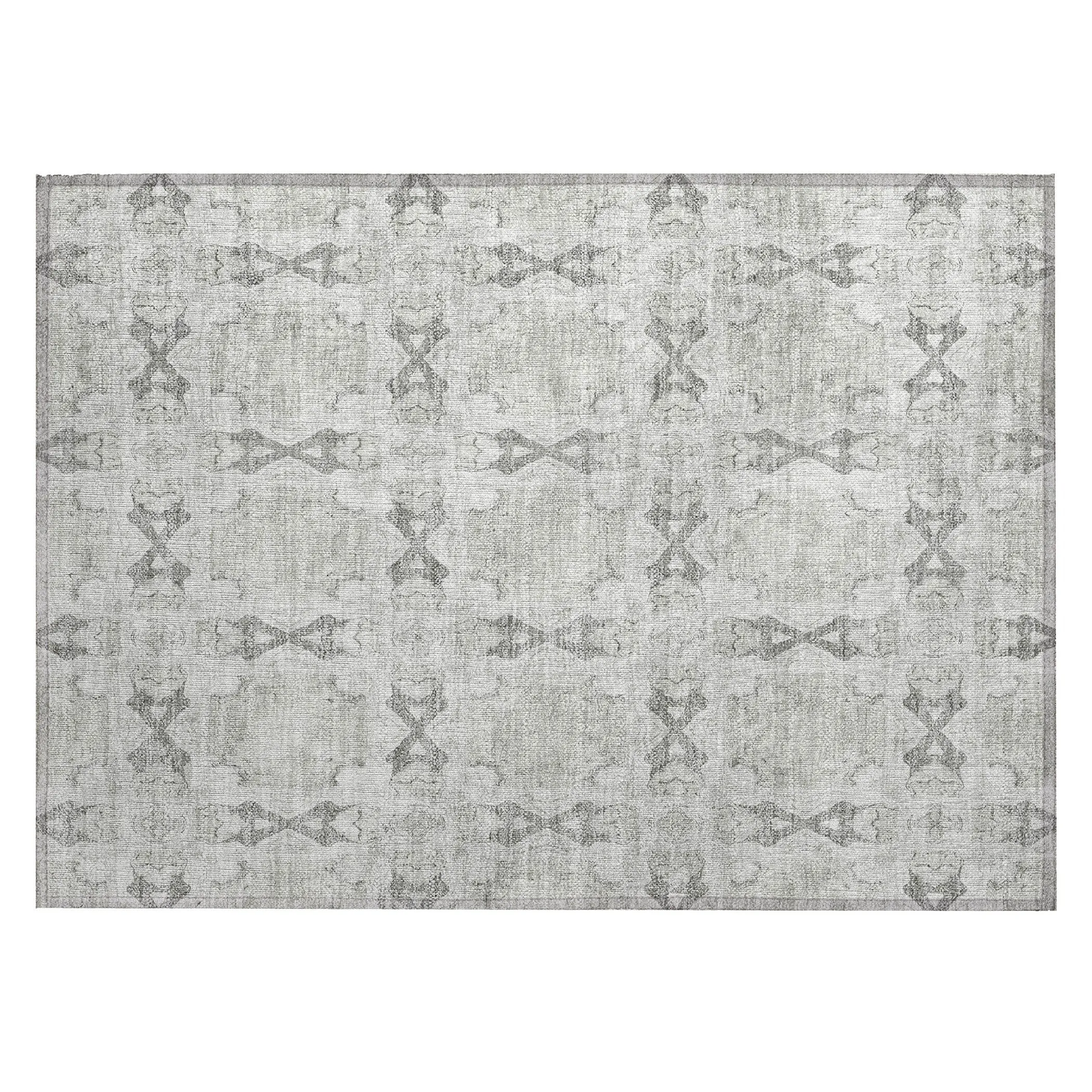Machine Washable Indoor/ Outdoor Boho Medallions Chantille Rug