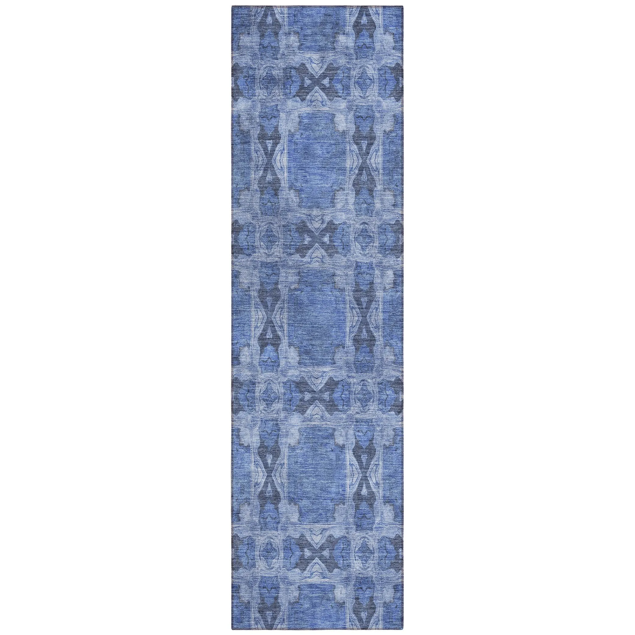 Machine Washable Indoor/ Outdoor Boho Medallions Chantille Rug