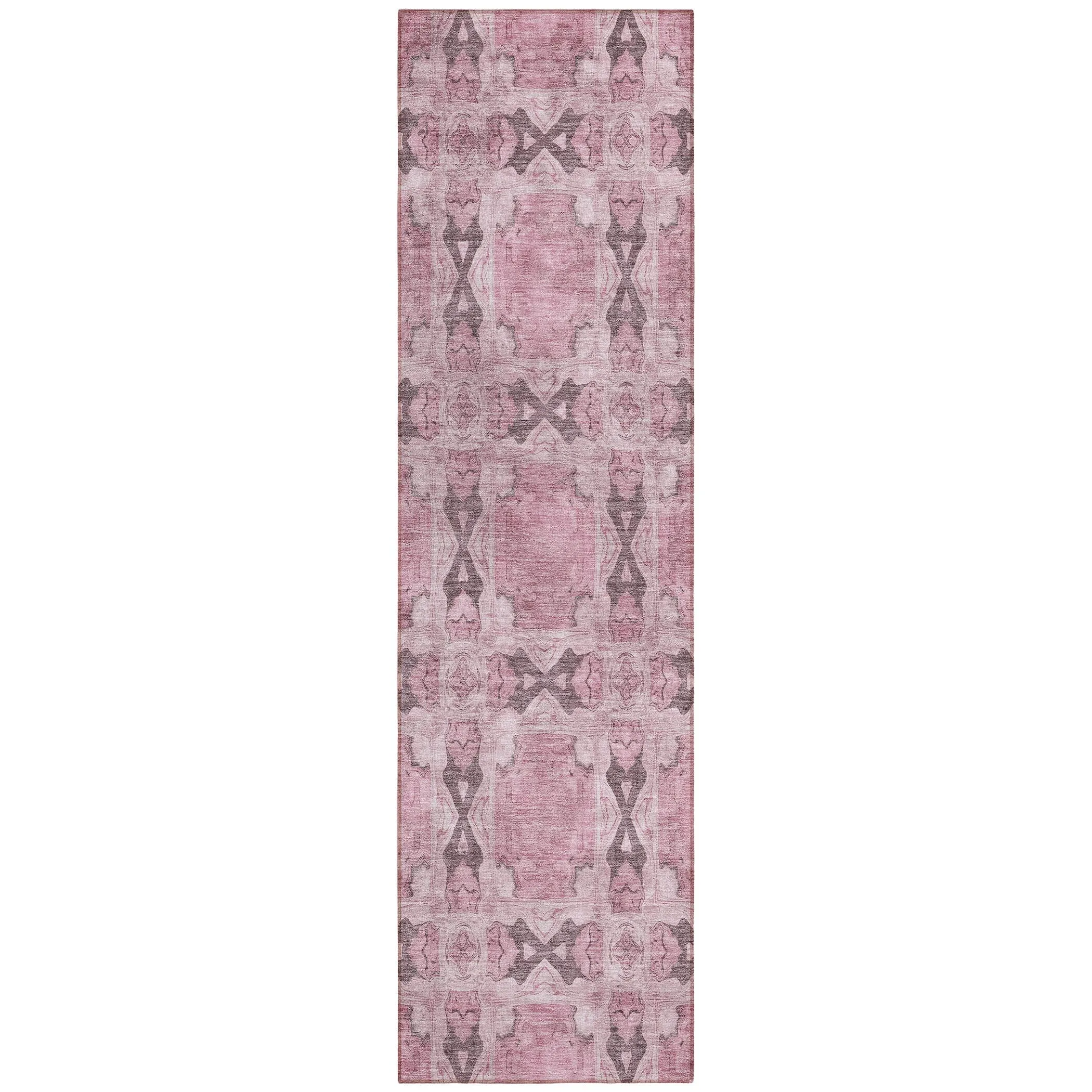 Machine Washable Indoor/ Outdoor Boho Medallions Chantille Rug