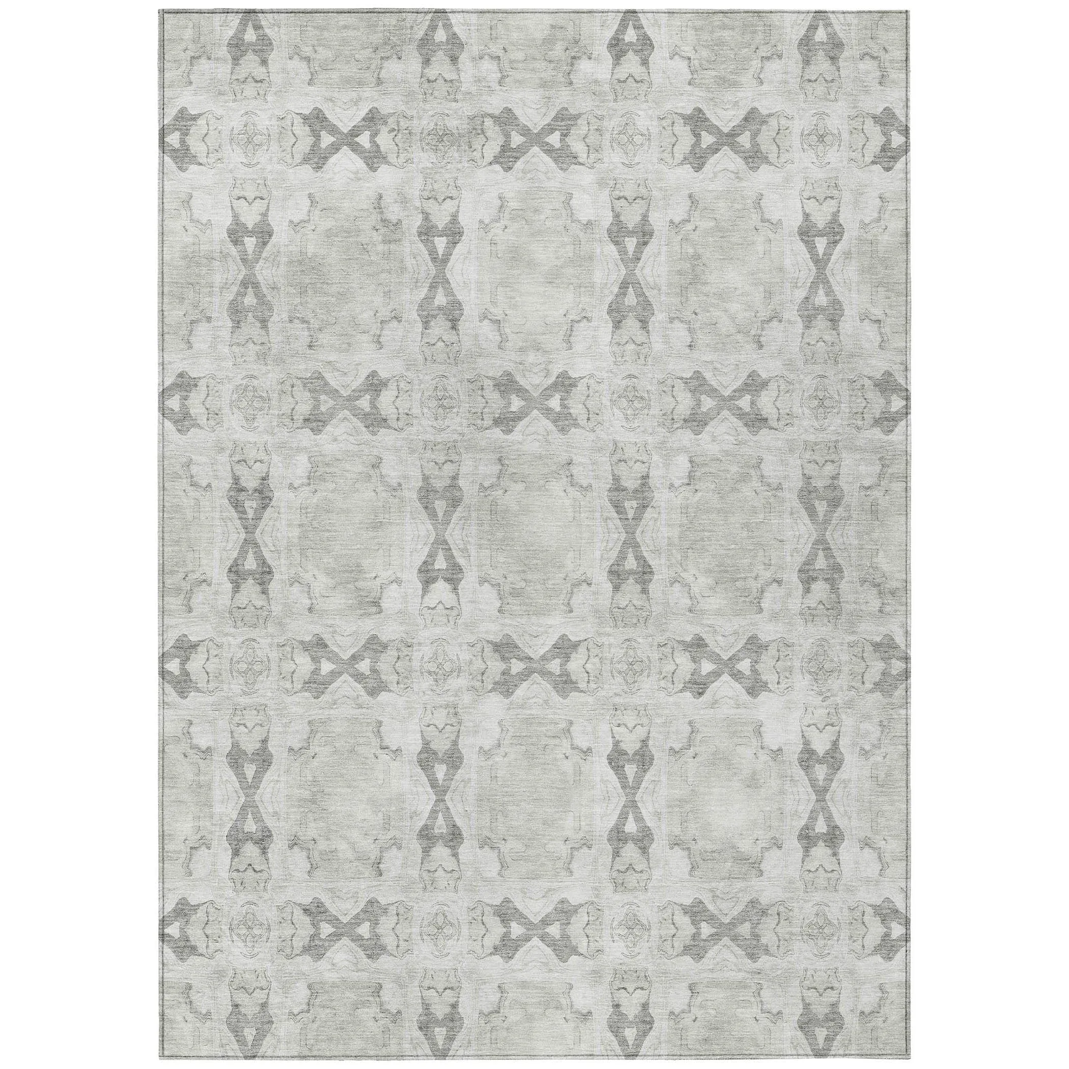 Machine Washable Indoor/ Outdoor Boho Medallions Chantille Rug