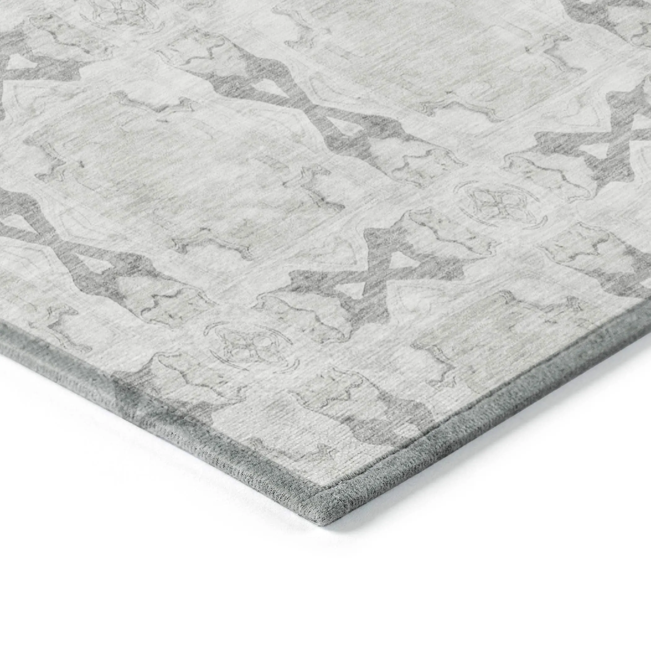 Machine Washable Indoor/ Outdoor Boho Medallions Chantille Rug