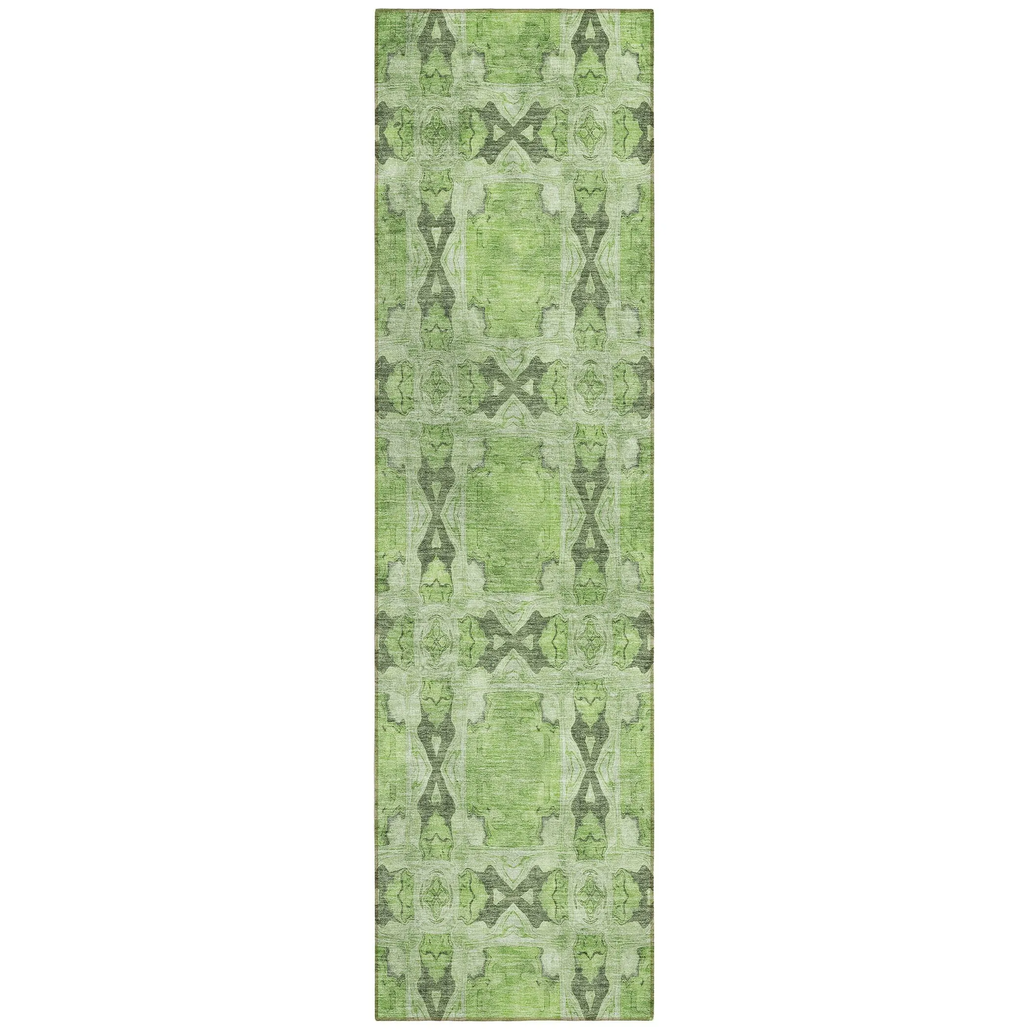 Machine Washable Indoor/ Outdoor Boho Medallions Chantille Rug