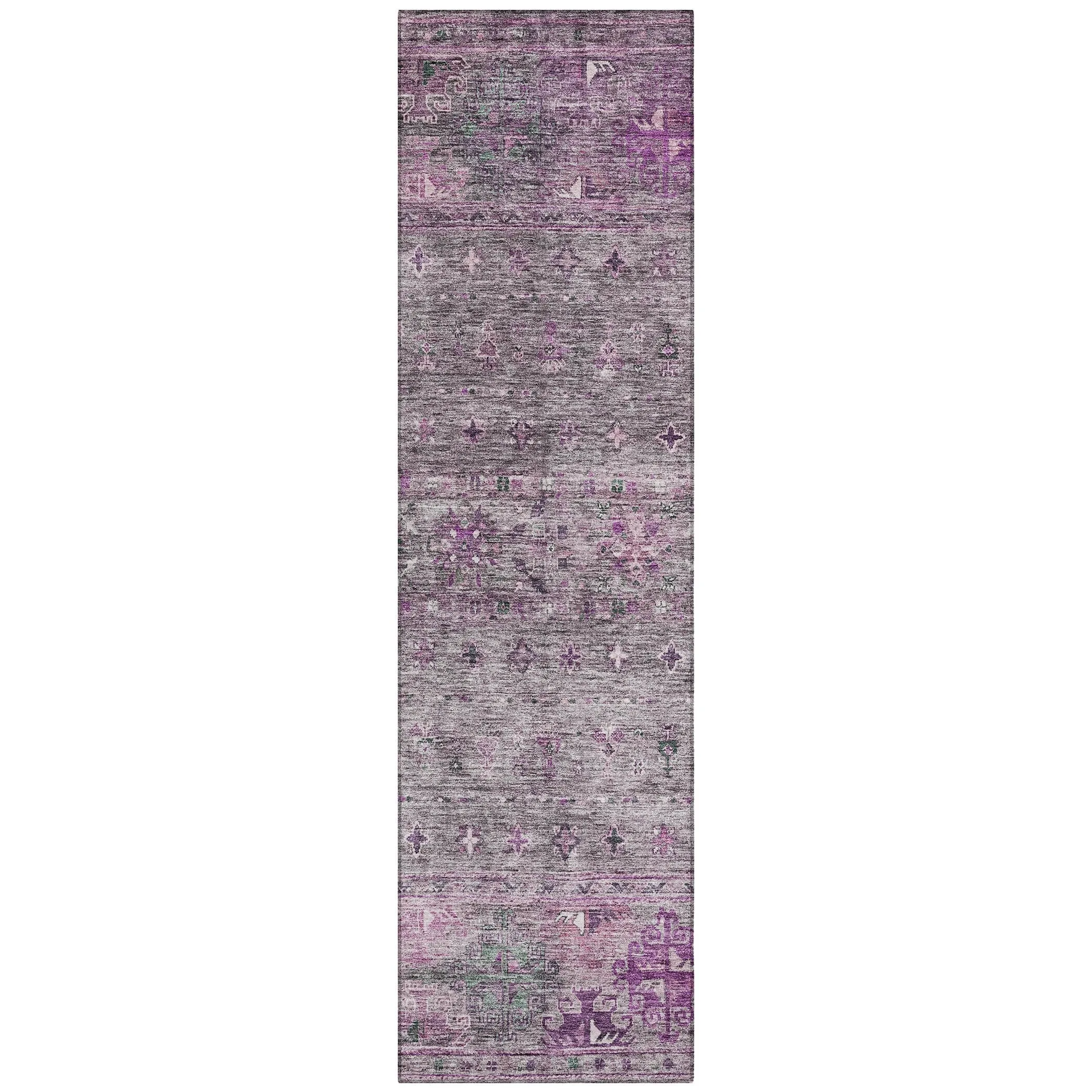 Machine Washable Indoor/ Outdoor Boho Moroccan Chantille Rug