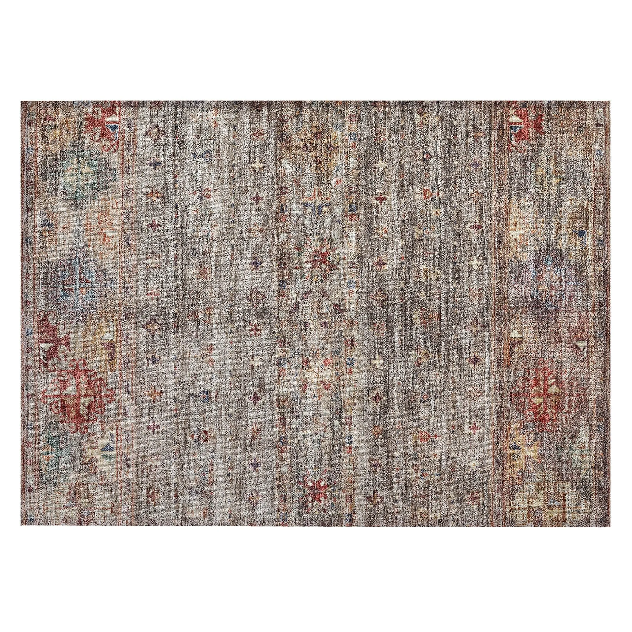 Machine Washable Indoor/ Outdoor Boho Moroccan Chantille Rug