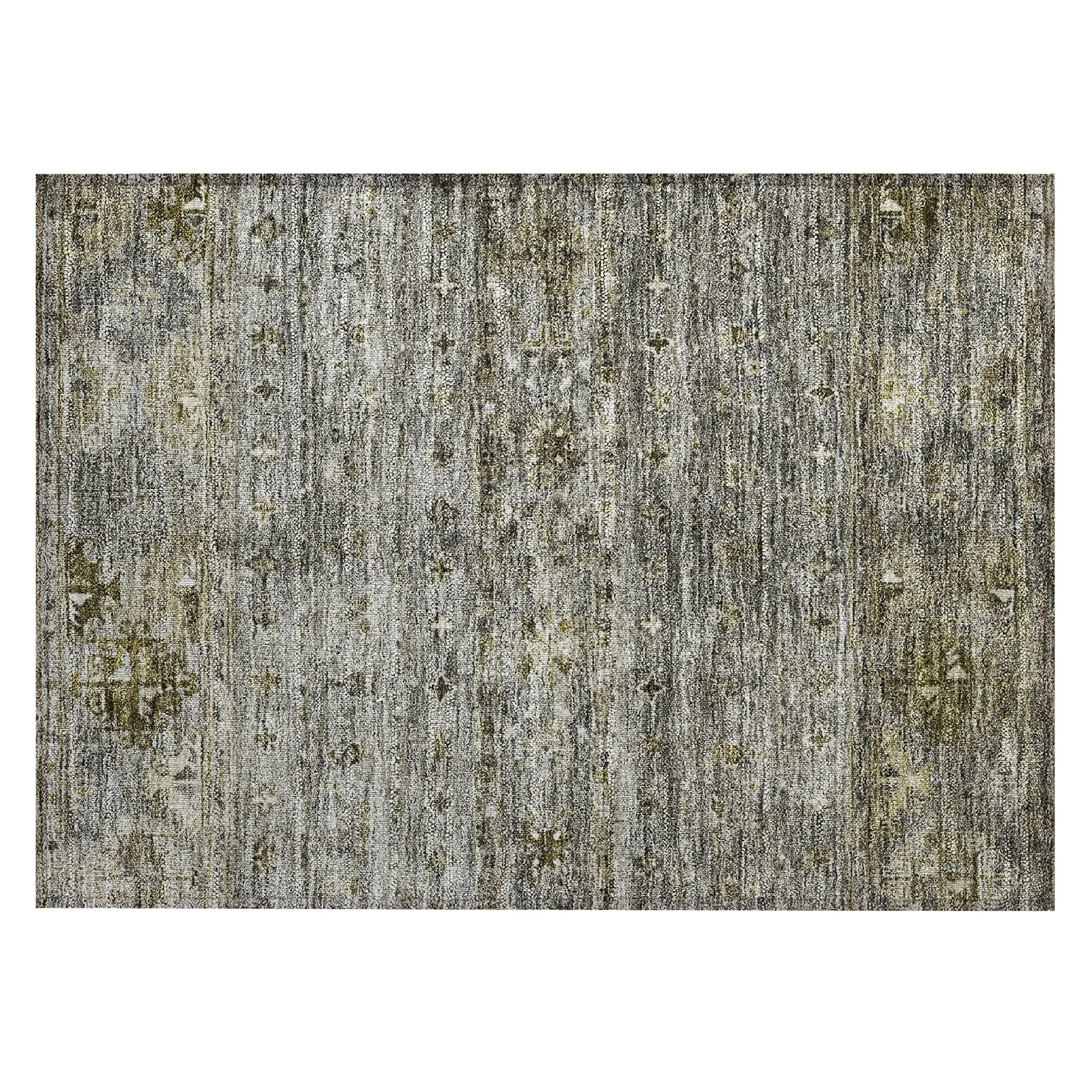 Machine Washable Indoor/ Outdoor Boho Moroccan Chantille Rug
