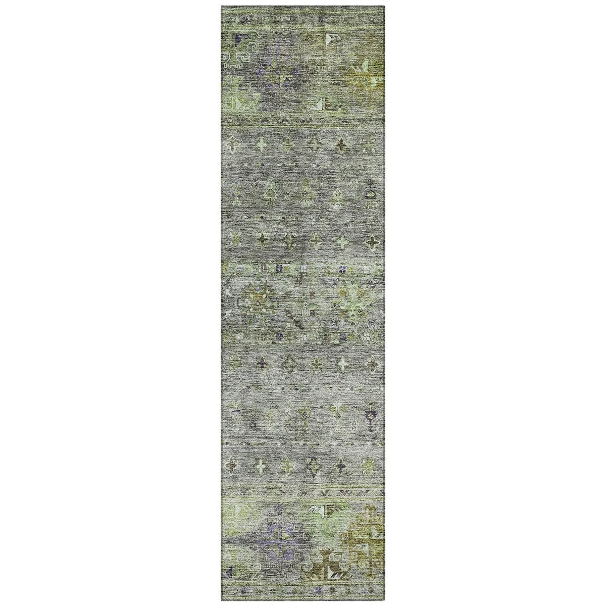 Machine Washable Indoor/ Outdoor Boho Moroccan Chantille Rug