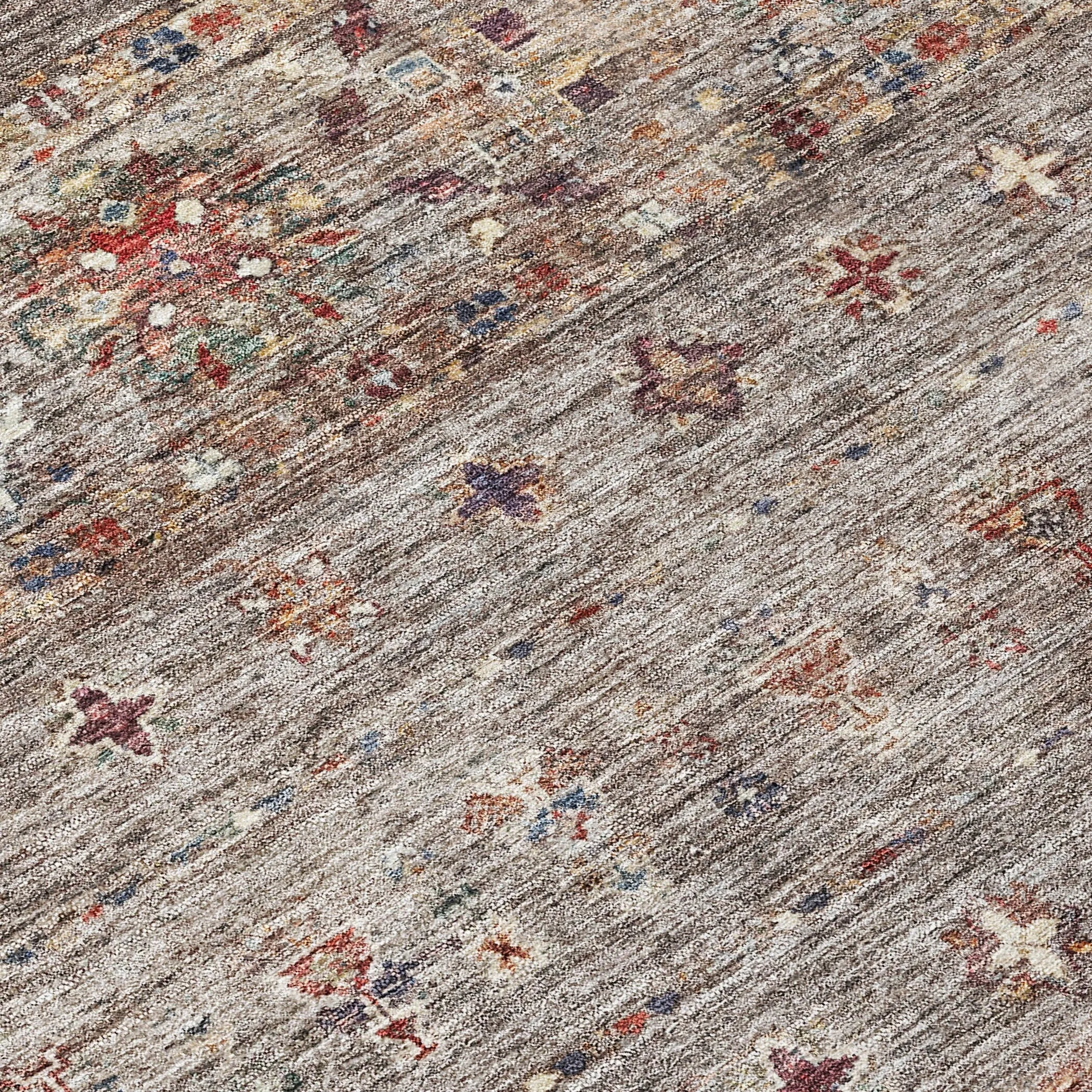 Machine Washable Indoor/ Outdoor Boho Moroccan Chantille Rug