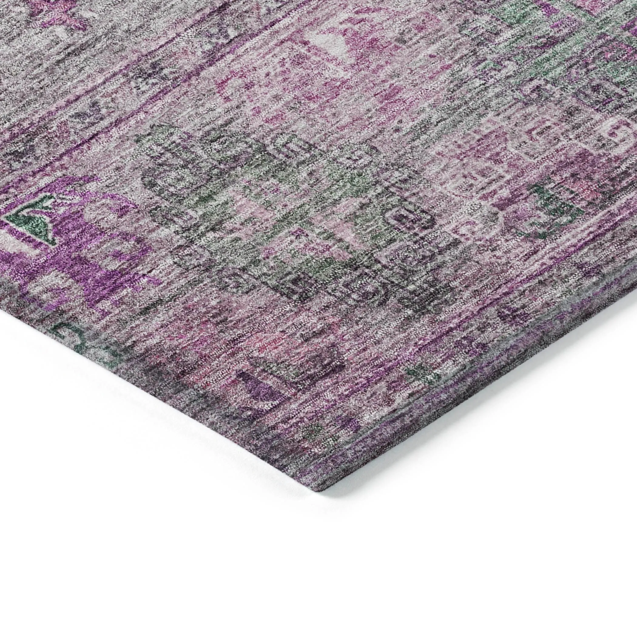 Machine Washable Indoor/ Outdoor Boho Moroccan Chantille Rug