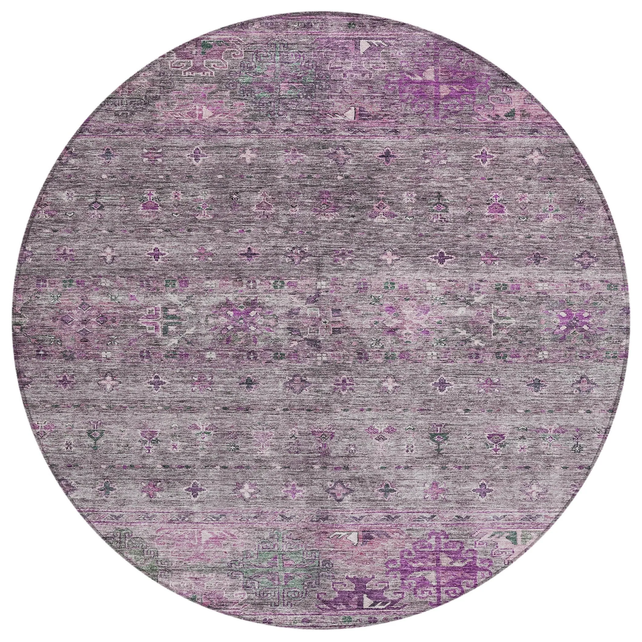 Machine Washable Indoor/ Outdoor Boho Moroccan Chantille Rug